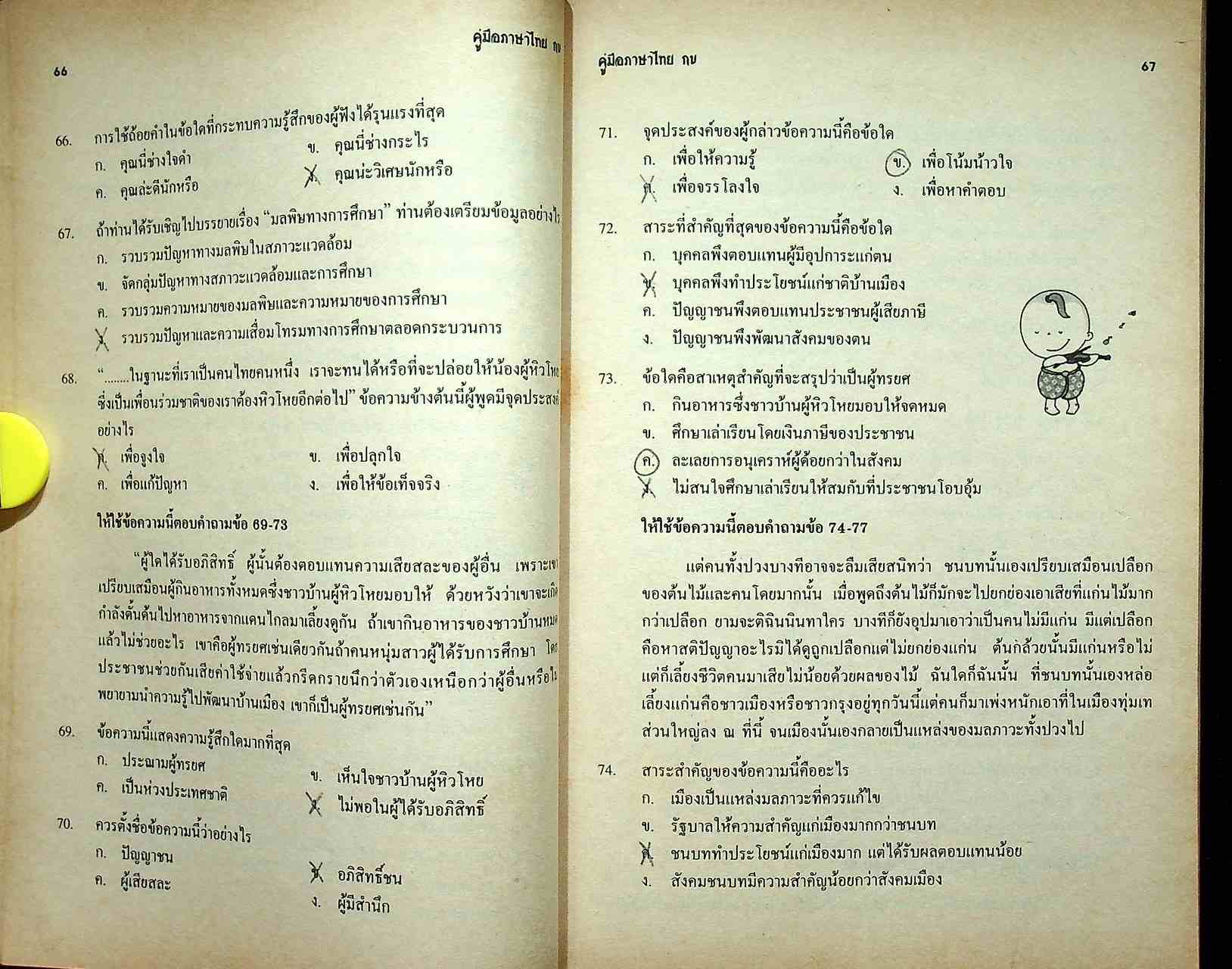 คู่มือ เตรียมสอบเข้ามหาวิทยาลัย ภาษาไทย กข