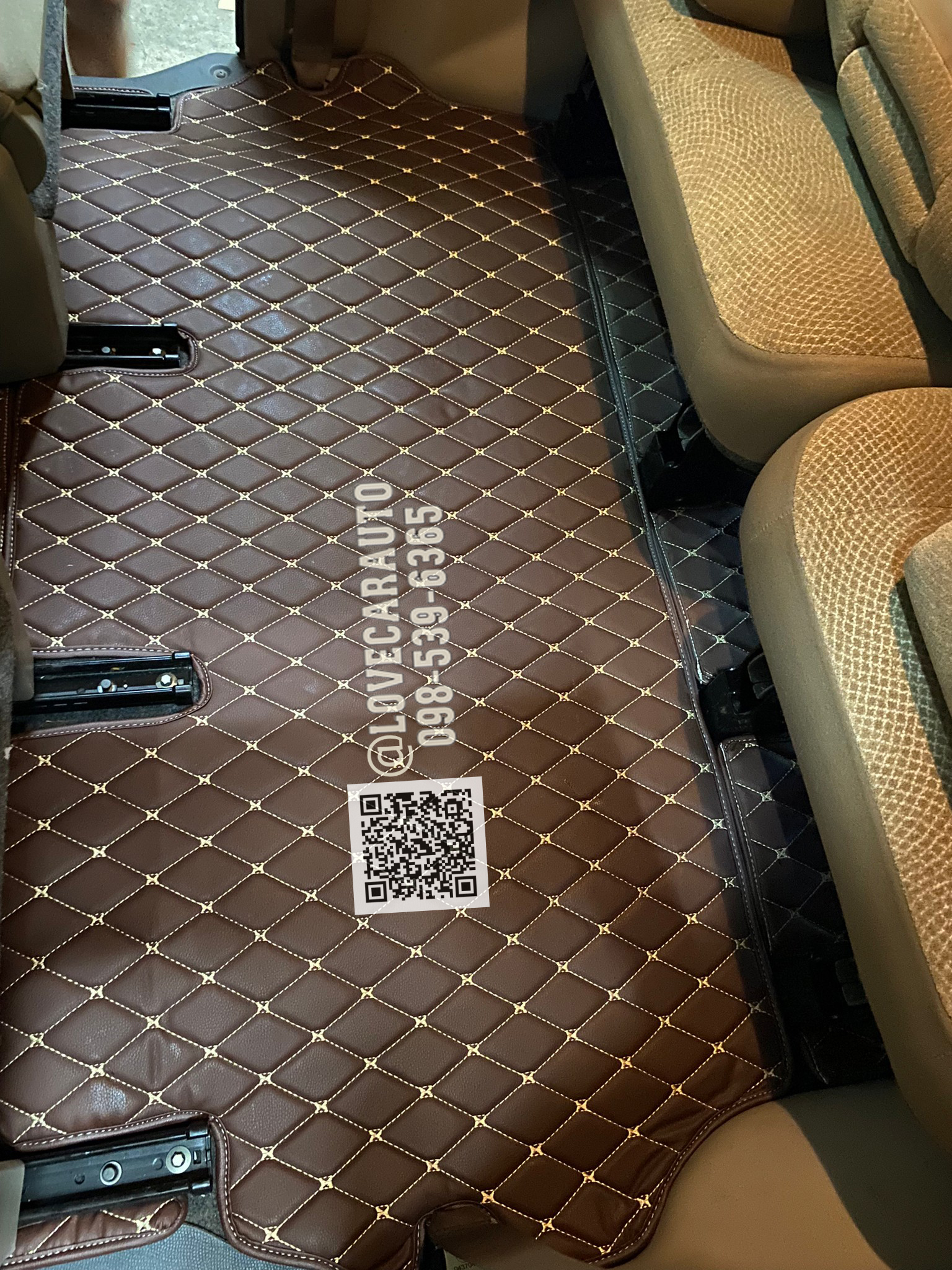 พรมปูพื้นรถยนต์ พรม6D Suzuki APV สีกาแฟ