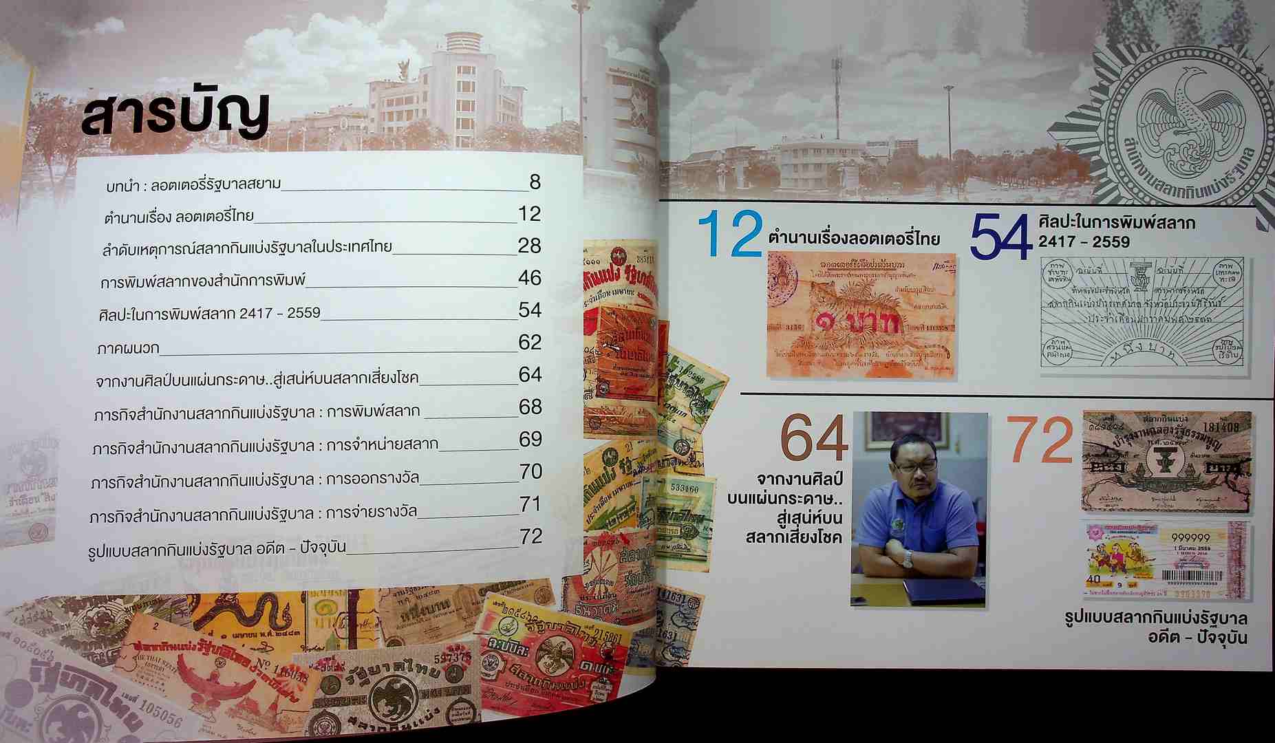 สมุดภาพประวัติ สลากกินแบ่งรัฐบาล พ.ศ 2482-2559