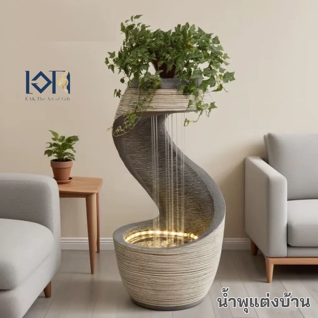 น้ำพุตั้งพื้นแต่งบ้าน รุ่นFF1011 ตั้งวางหน้าบ้านเสริมฮวงจุ้ย อ่างน้ำล้น เป็นน้ำพุล้นขนาดใหญ่ตั้งพื้นสวย ของขวัญมงคล