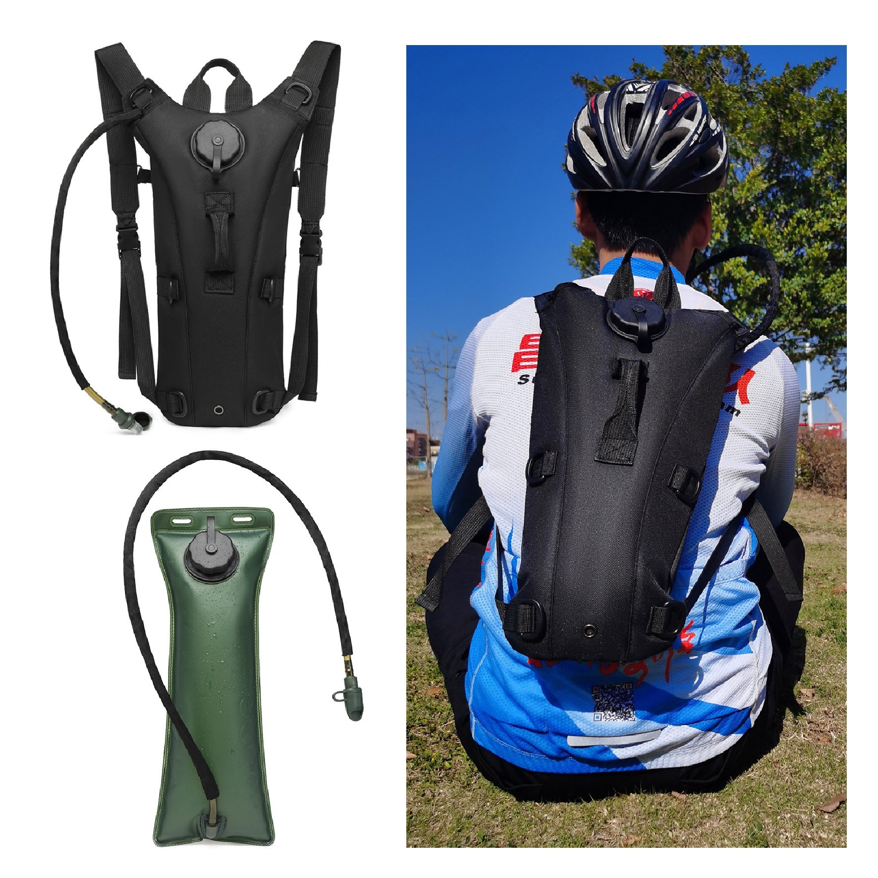 🇹🇭 64 ไทยแลนด์ แทคติคอล ถุงน้ำเดินป่า 2.5L ลิตร