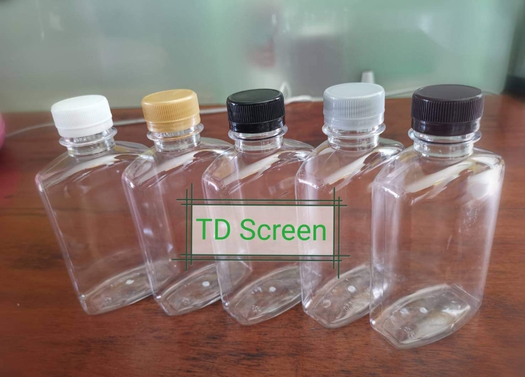 ขวดทรงแบนกั๊ก 250 ml รุ่น 20 กรัม แพคละ 150 ใบ
