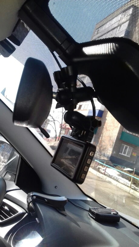 ขายึดกล้องติดรถ ก้านกระจกมองหลัง แบบเกลี่ยว4mm