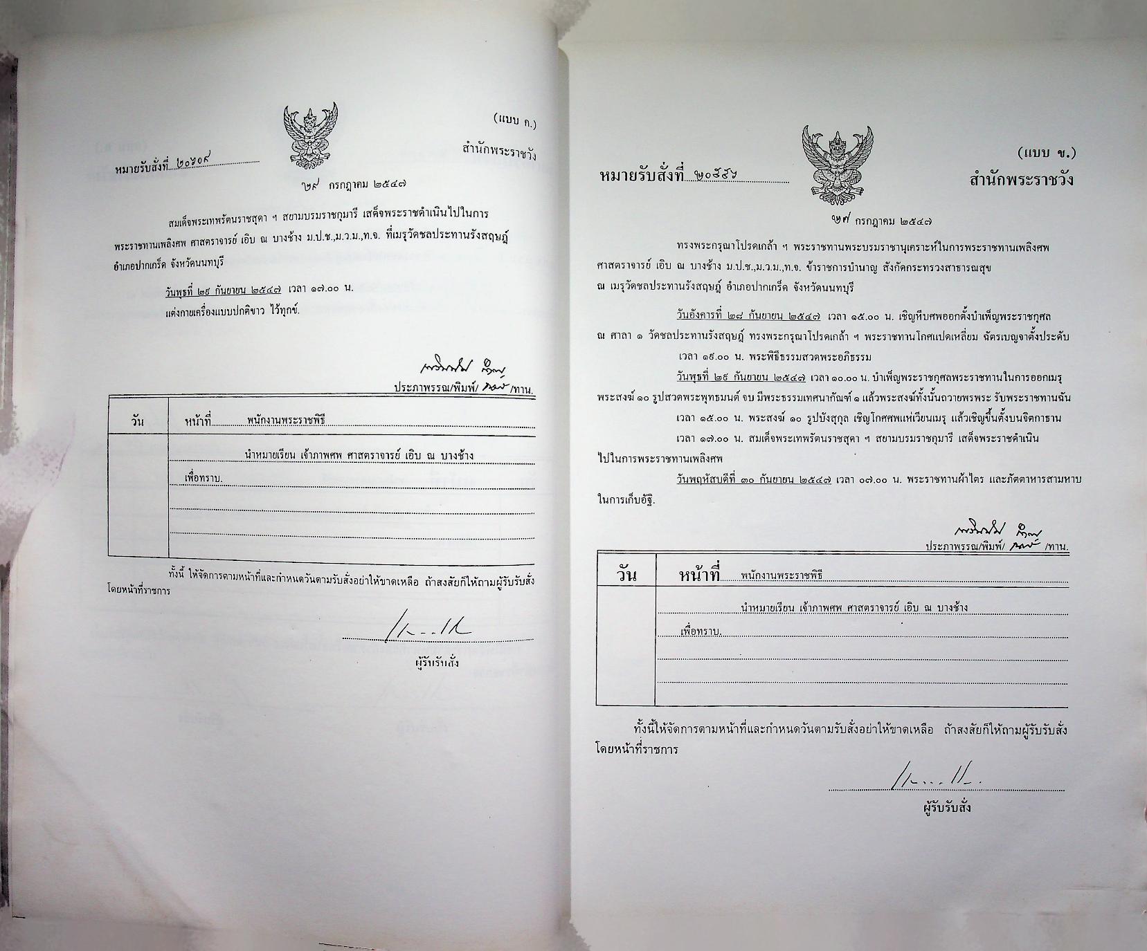 อนุสรณ์ในงานพระราชทานเพลิงศพ ศาสตราจารย์นายแพทย์เอิบ ณ บางช้าง ม.ป.ช., ม.ว.ม., ท.จ.