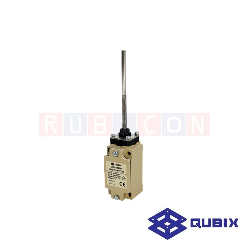 QUBIX C4B-4186N ลิมิตสวิตช์ METAL STICK 10A / 250V DPDT 1NO, 1NC SCREW TYPE (LIMIT SWITCHES C4B SERIES)