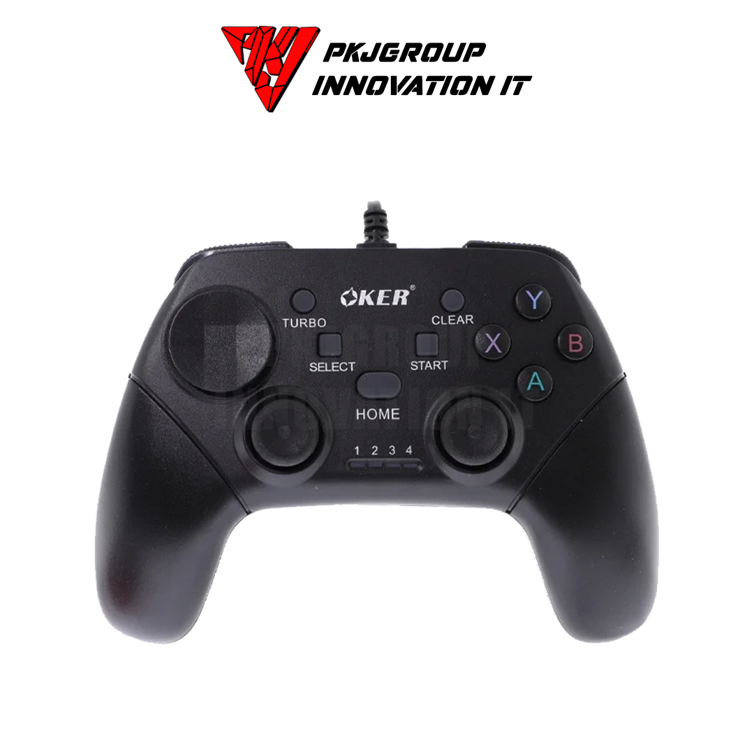 จอยเกมมิ่ง Oker G-9G Black มีระบบสั่นเชื่อมต่อ Android TVได้