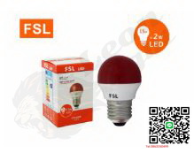 G-1-หลอดปิงปอง แสงสีแดง FSL-BLUB-2W-RED