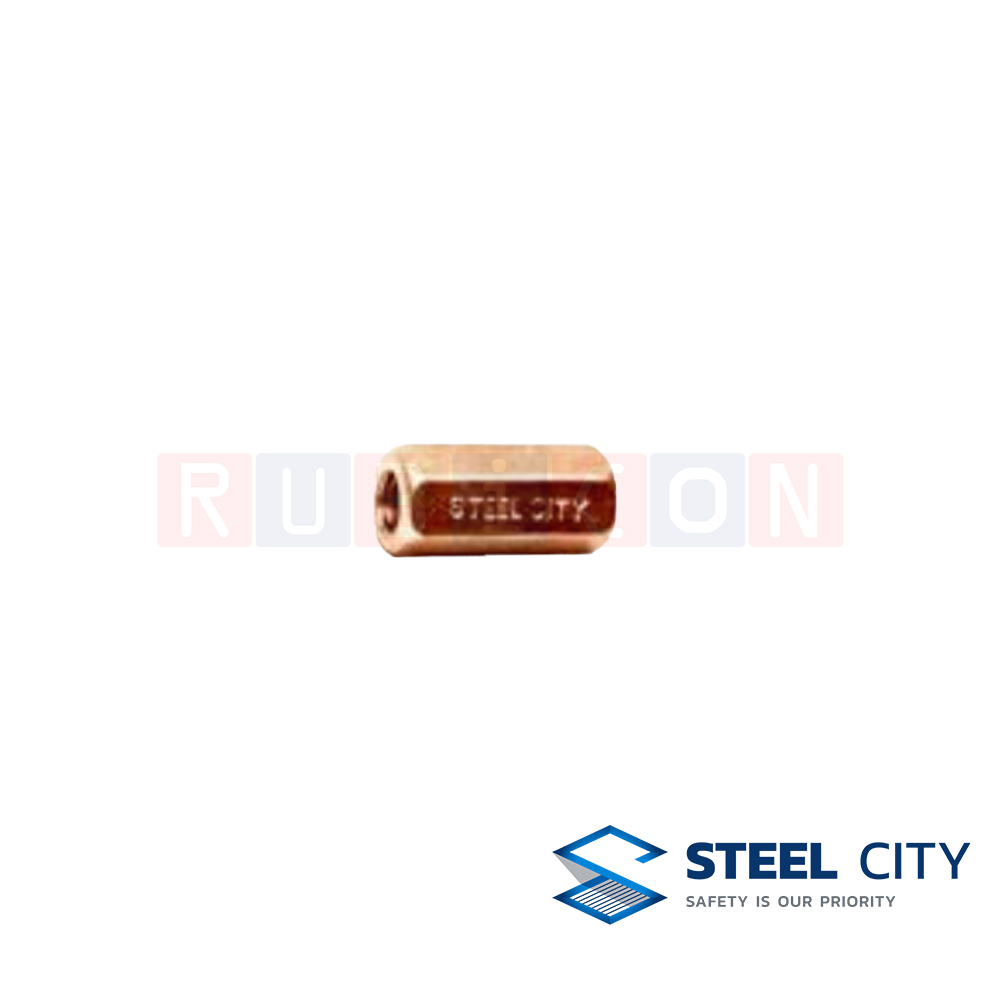 STEEL CITY GRP71H ข้อต่อกราวด์รอด 5/8" (GROUND ROD COUPLING 5/8")