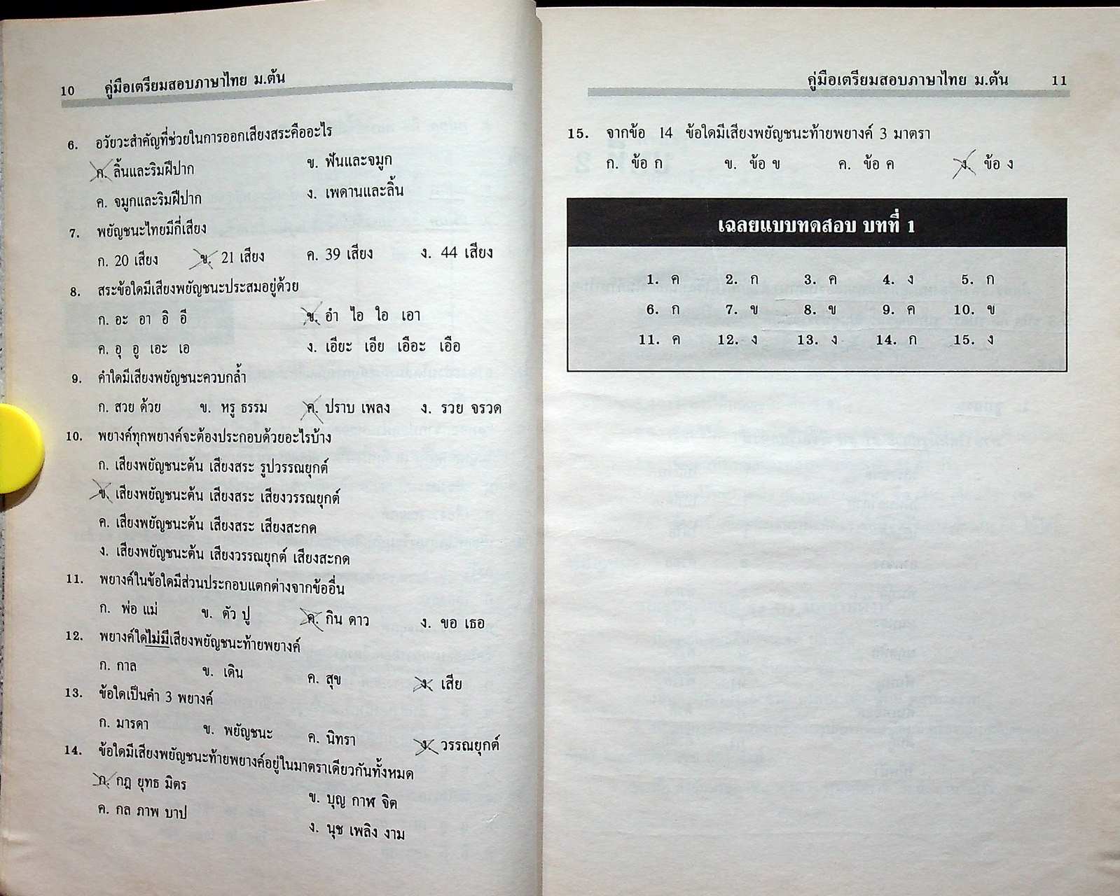 คู่มือเตรียมสอบ ภาษาไทย ม.ต้น
