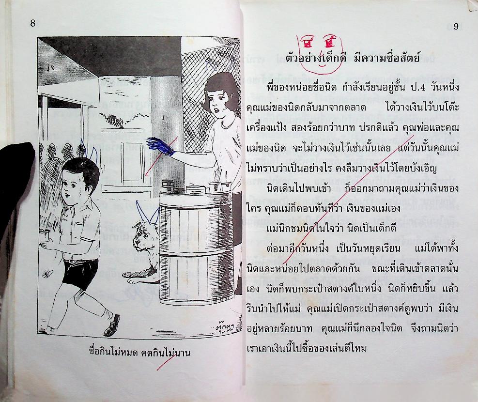 หนังสือส่งเสริมการอ่าน จริยศึกษา ระดับประถมศึกษา ปีที่ 1