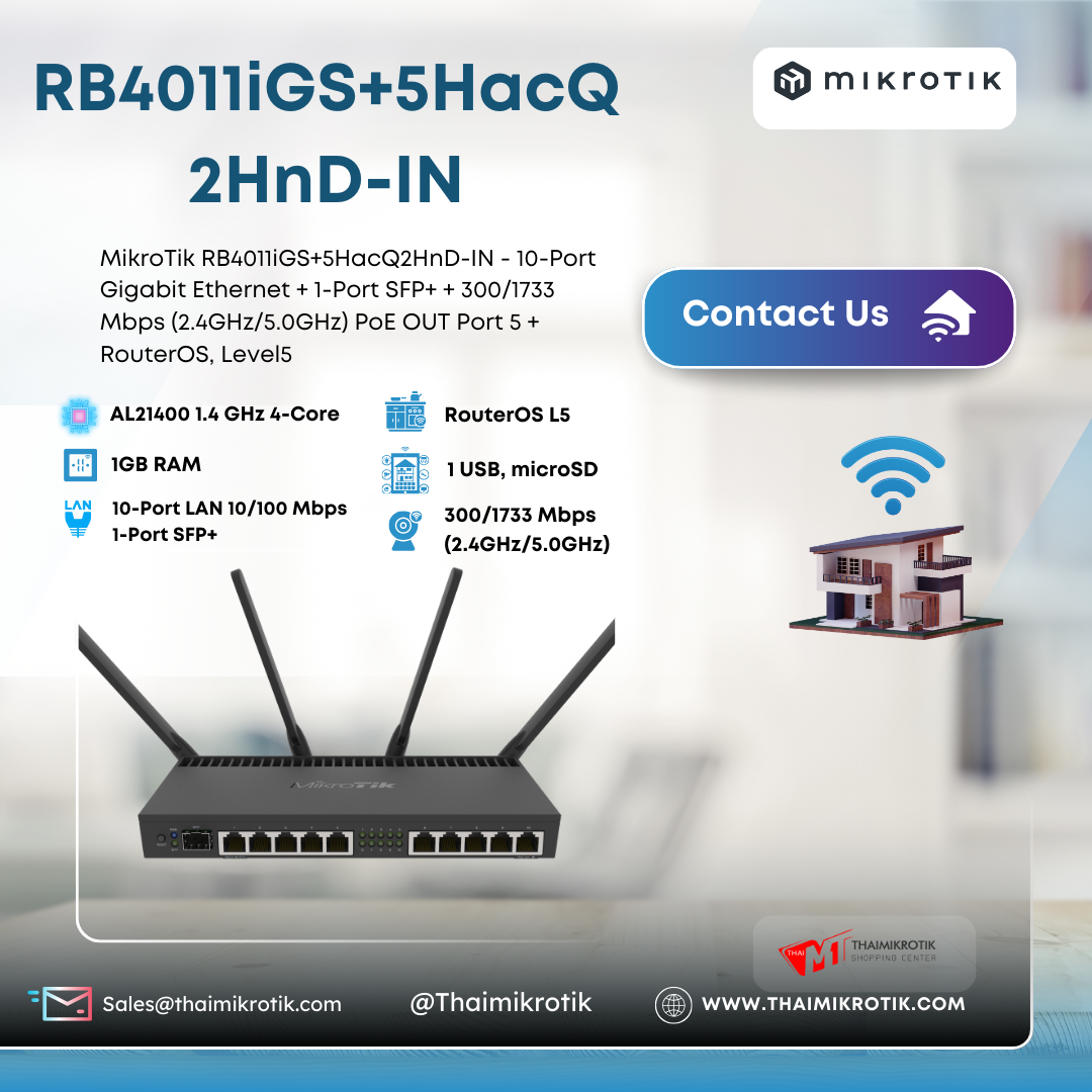 Mikrotik RB4011iGS+5HacQ2HnD-IN