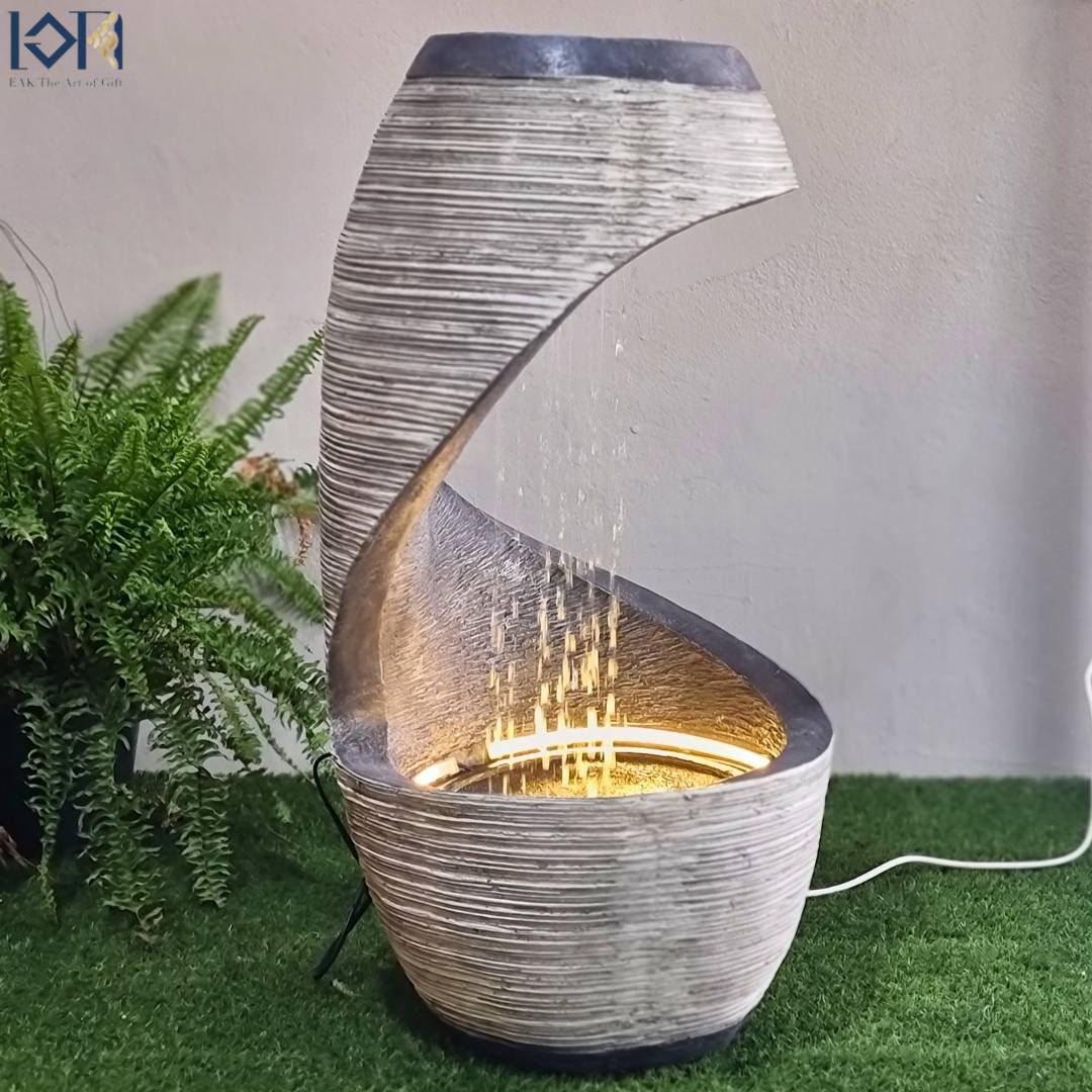 น้ำพุตั้งพื้นแต่งบ้าน รุ่นFF1011 ตั้งวางหน้าบ้านเสริมฮวงจุ้ย อ่างน้ำล้น เป็นน้ำพุล้นขนาดใหญ่ตั้งพื้นสวย ของขวัญมงคล