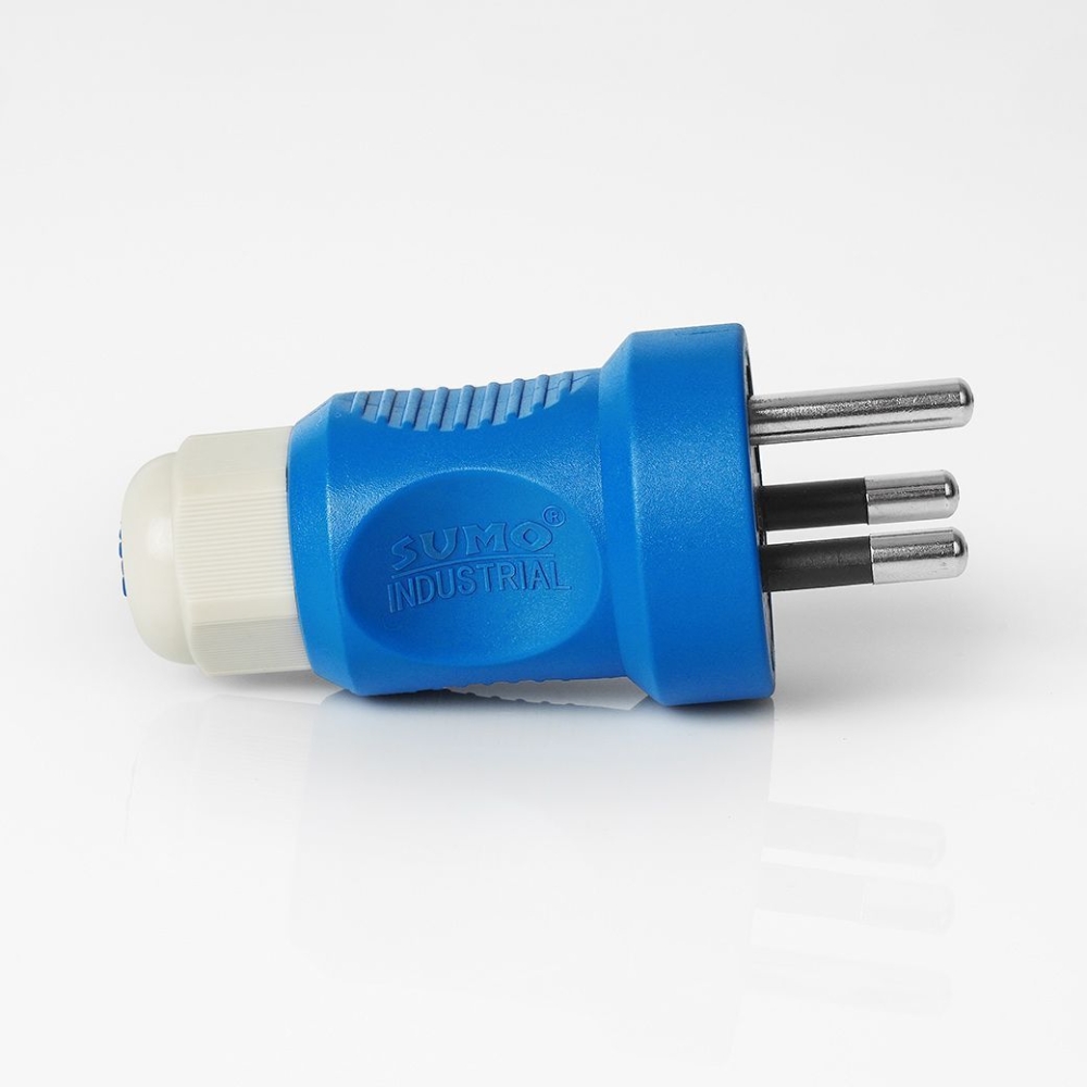 "SUMO" P1-0123TH พาวเวอร์ปลั๊กตัวผู้ 3สาย 3ขา 16A 220V IP44