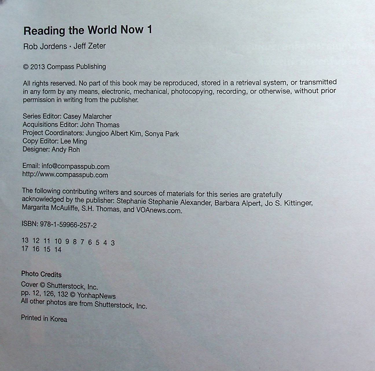 หนังสือเรียน รายวิชาเพิ่มเติม Reading the World Now 1 เสริมทักษะการอ่าน ภาษาอังกฤษ ชั้นมัธยมศึกษาปีที่ 4-6