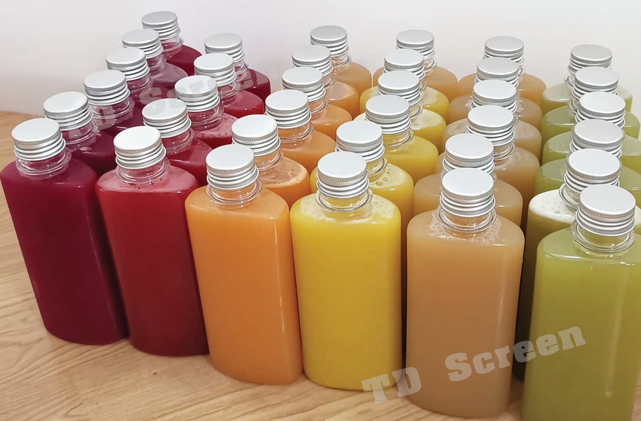ขวด PET แบนกั๊กสูง 250 ml ปาก 28 mm.ฝาอลู