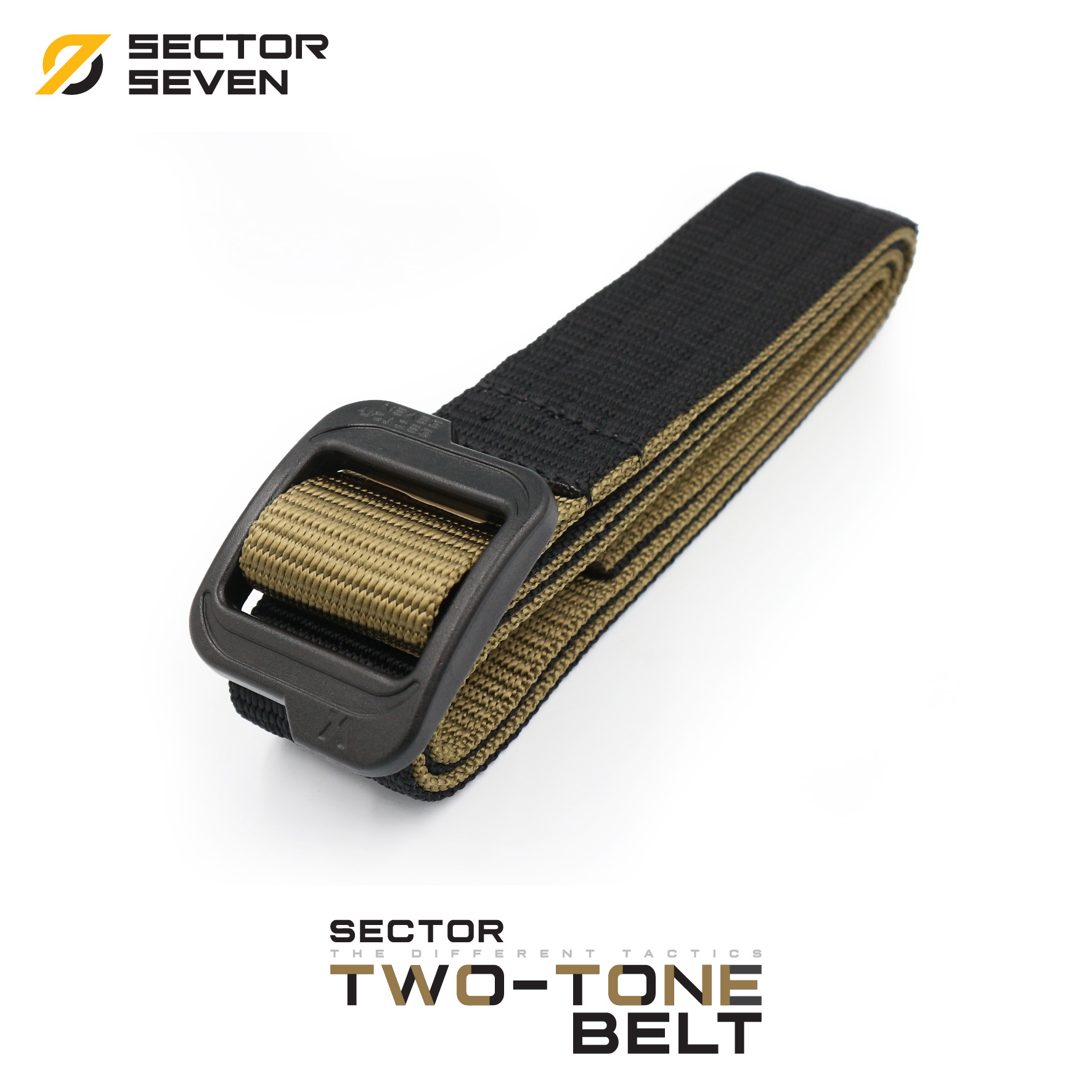 🇹🇭 494 ไทยแลนด์ แทคติคอล เข็มขัด Sector Seven ทูโทน (หัวสีดำ)/(ของแท้ )