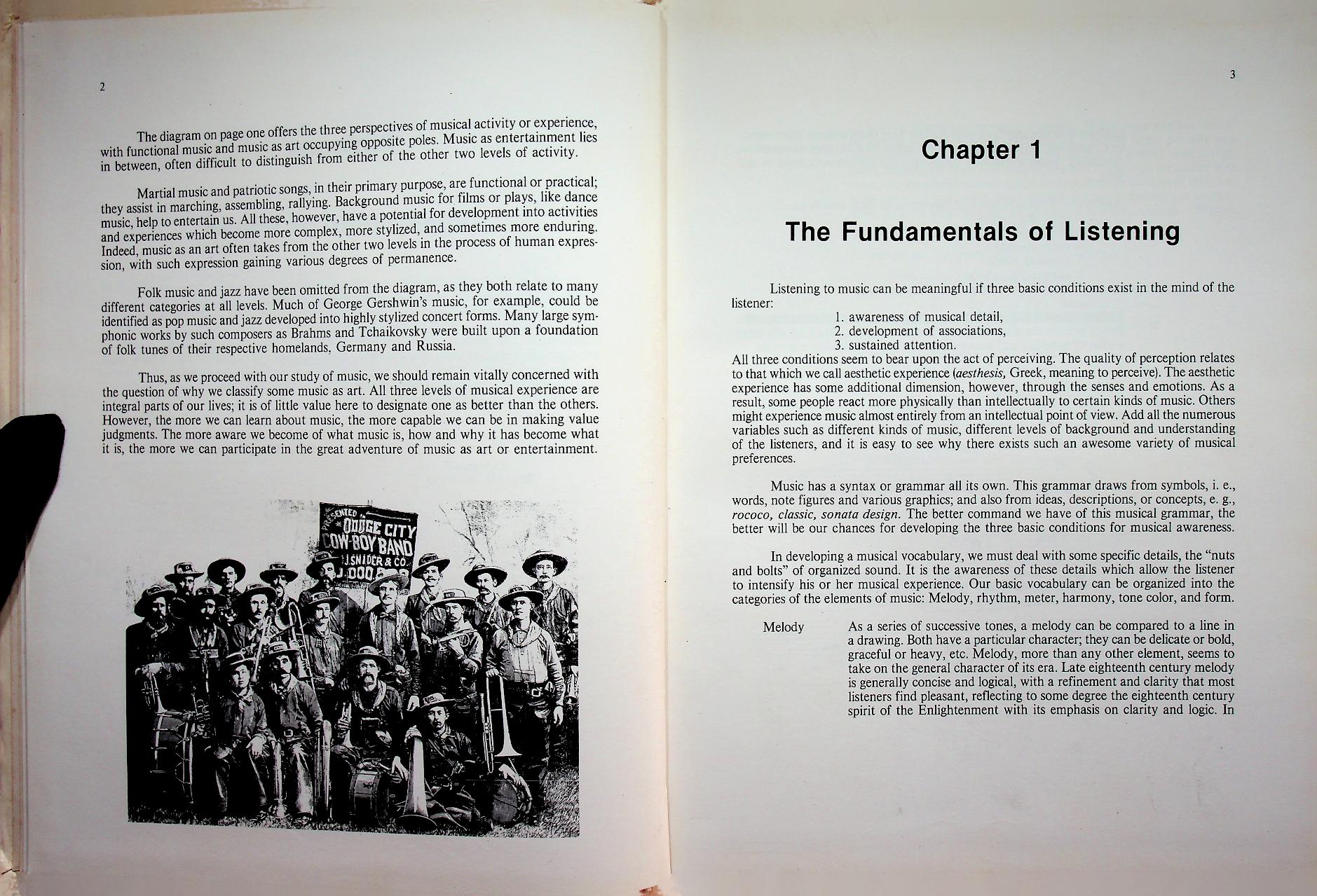 DEVELOPING MUSICAL AWARENESS A Guide to Meaningful Listening