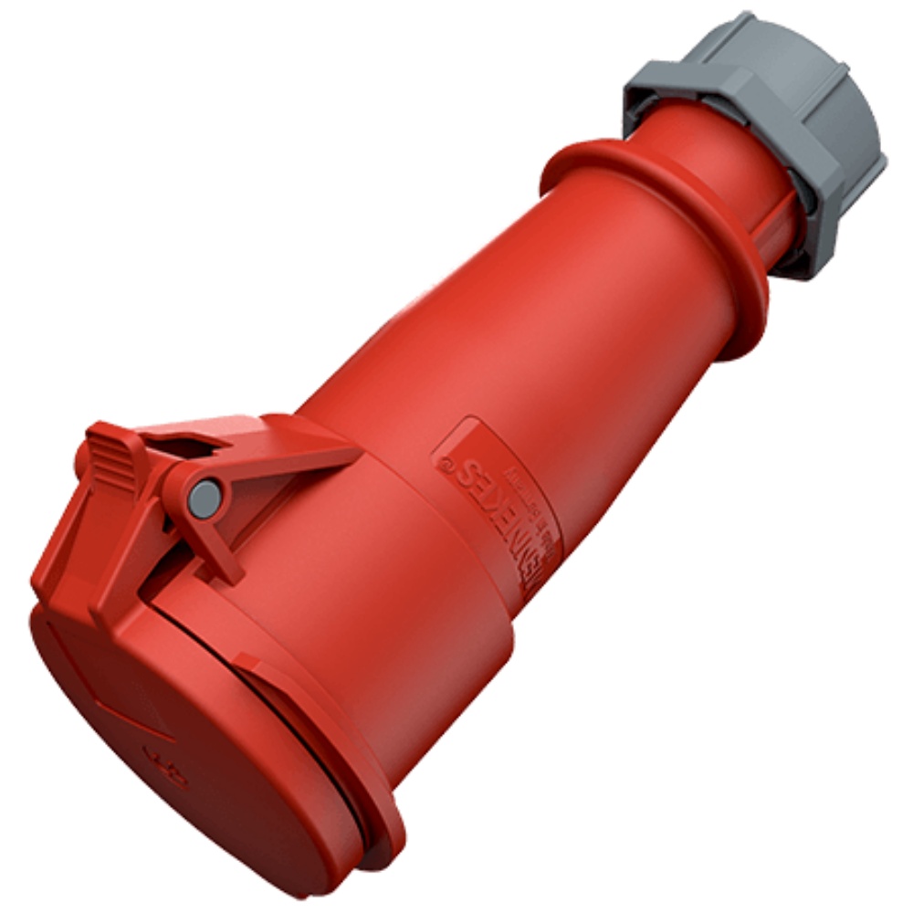 MENNEKES 526 (รหัสใหม่ 14516) ปลั๊กตัวเมียกลางทาง (3P+E) 32A 400V IP44