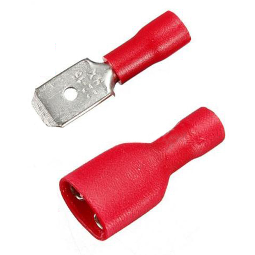 หางปลาต่อสายไฟ 10 คู่ Red LHLL Crimp Terminals