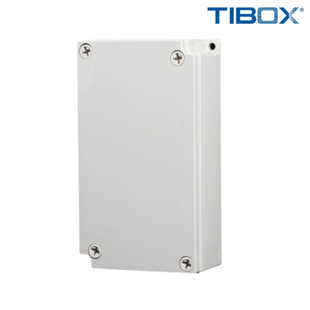 TIBOX TJ-15P กล่องพลาสติก พร้อมเทอร์มินอลบล็อก(Plastic Terminal Block Box IP66) 15Pole 10A Size : 180x100x55 mm.