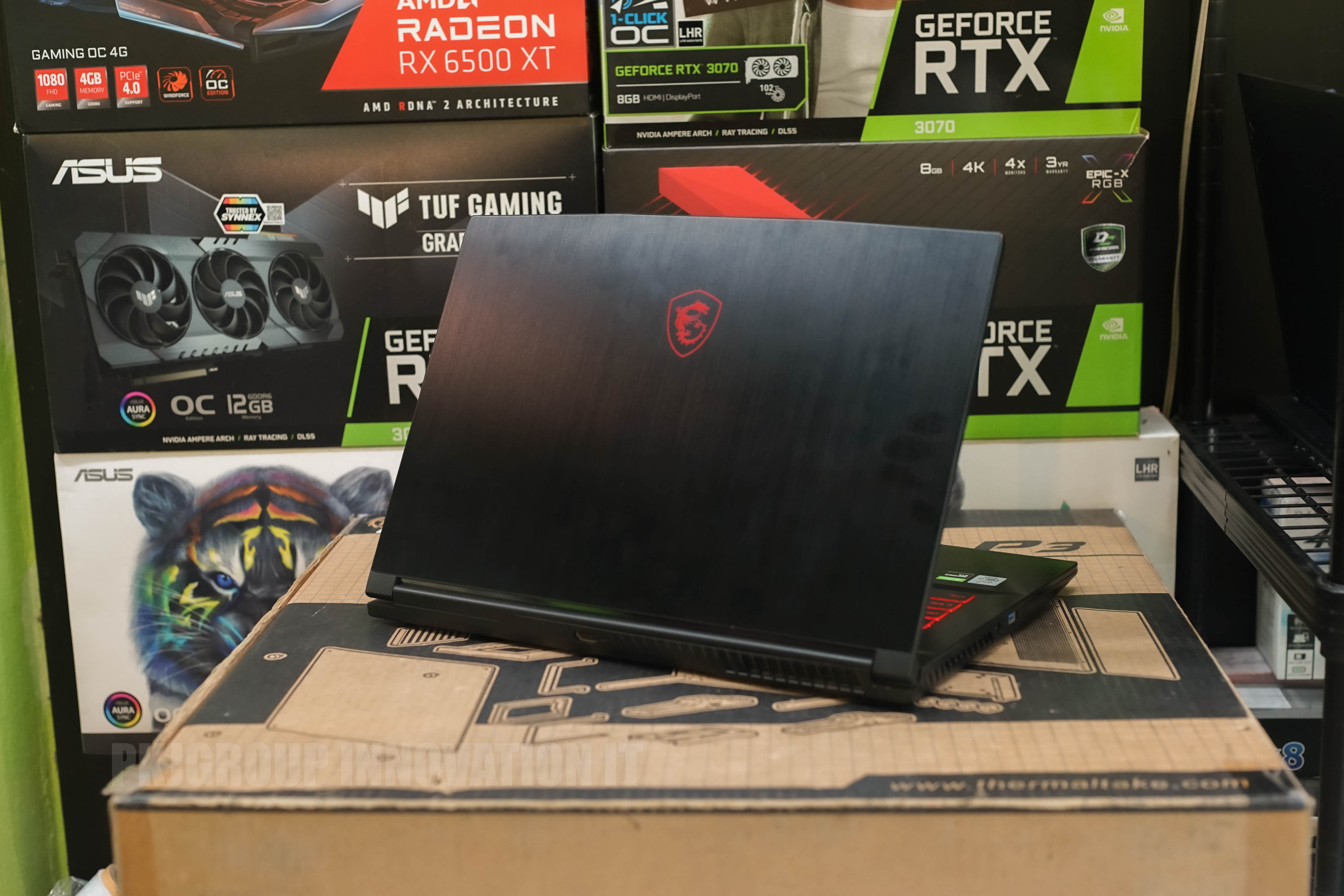 โน๊ตบุ๊คเล่นเกมมือสอง MSI GF63 THIN 10SCXR-293TH I7-10750H RAM 16 GB GTX 1650Ti **ตำหนิในโพสต์