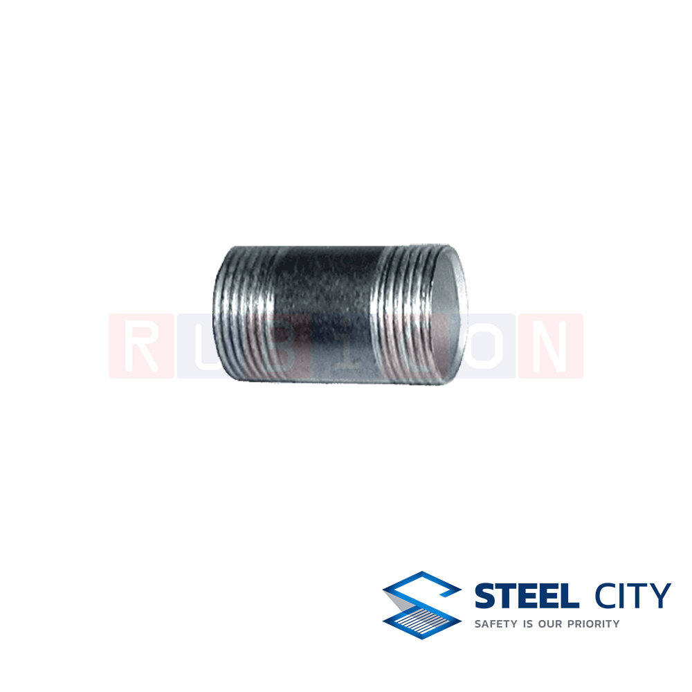 STEEL CITY ท่อหนาช่วงสั้น เกลียวหัว-ท้วย (Electro Galvanized Nipples)