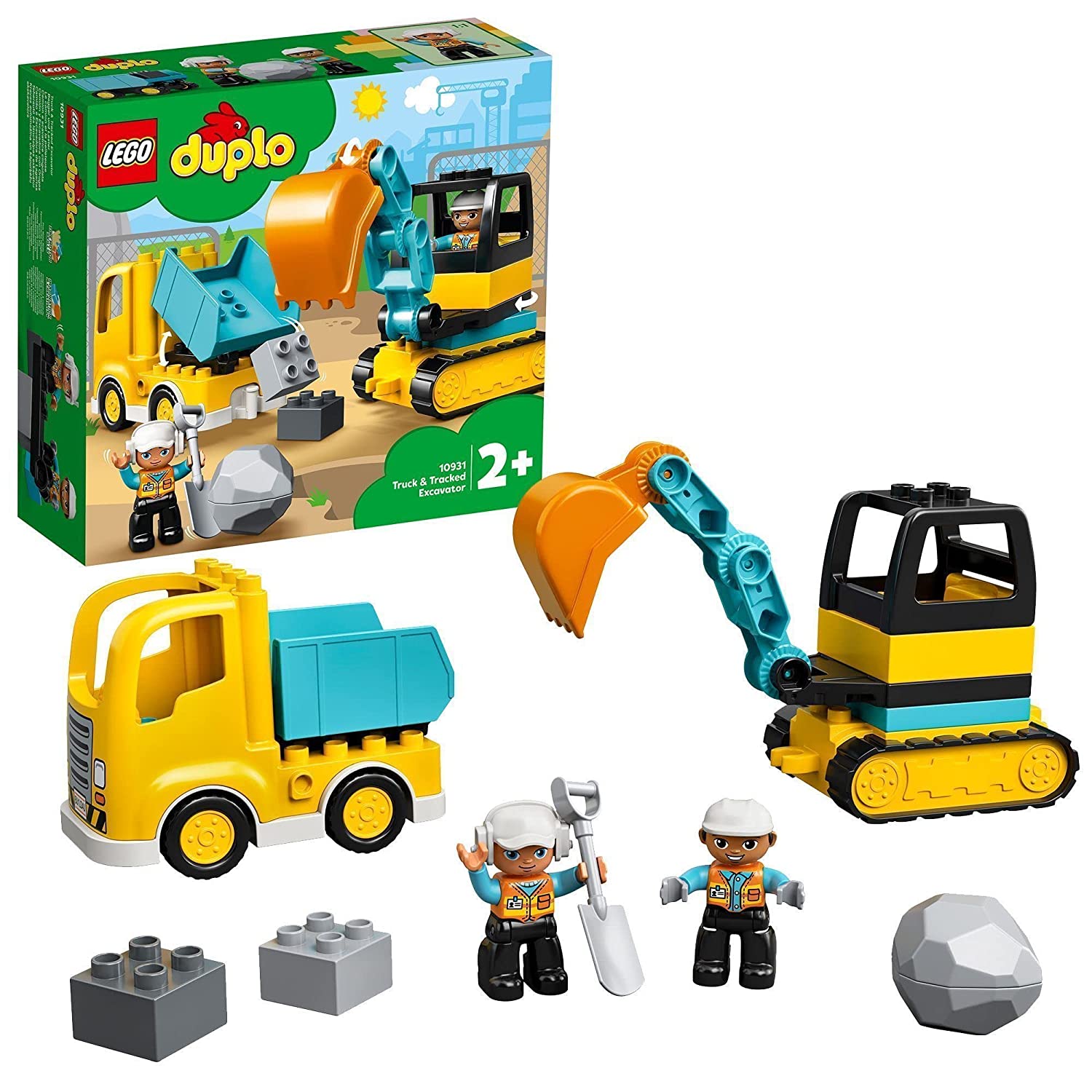 **MTS Toys**เลโก้ Lego 10931 Duplo : Truck & Tracked Excavator