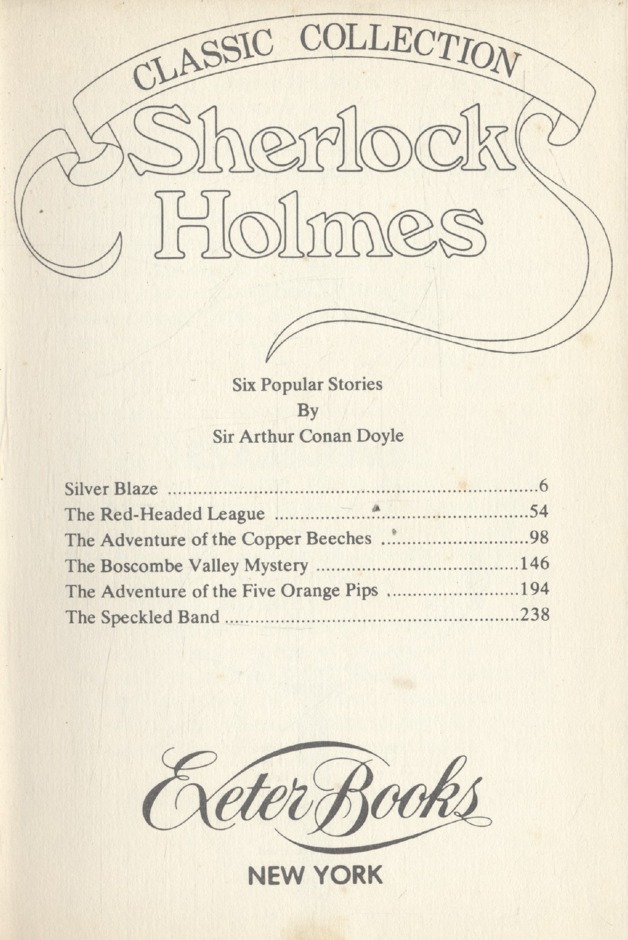 CLASSIC COLLECTION : Sherlock Holmes