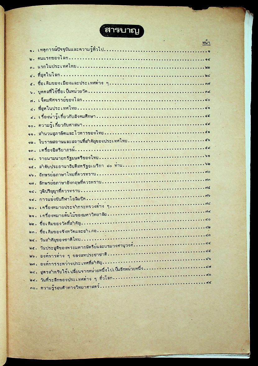 ความรู้รอบตัว ความรู้ทั่วไป