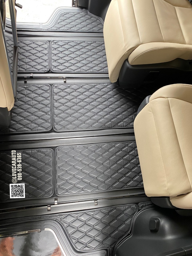 พรมปูพื้นรถยนต์ Toyota majesty 2024 สีดำด้ายดำ