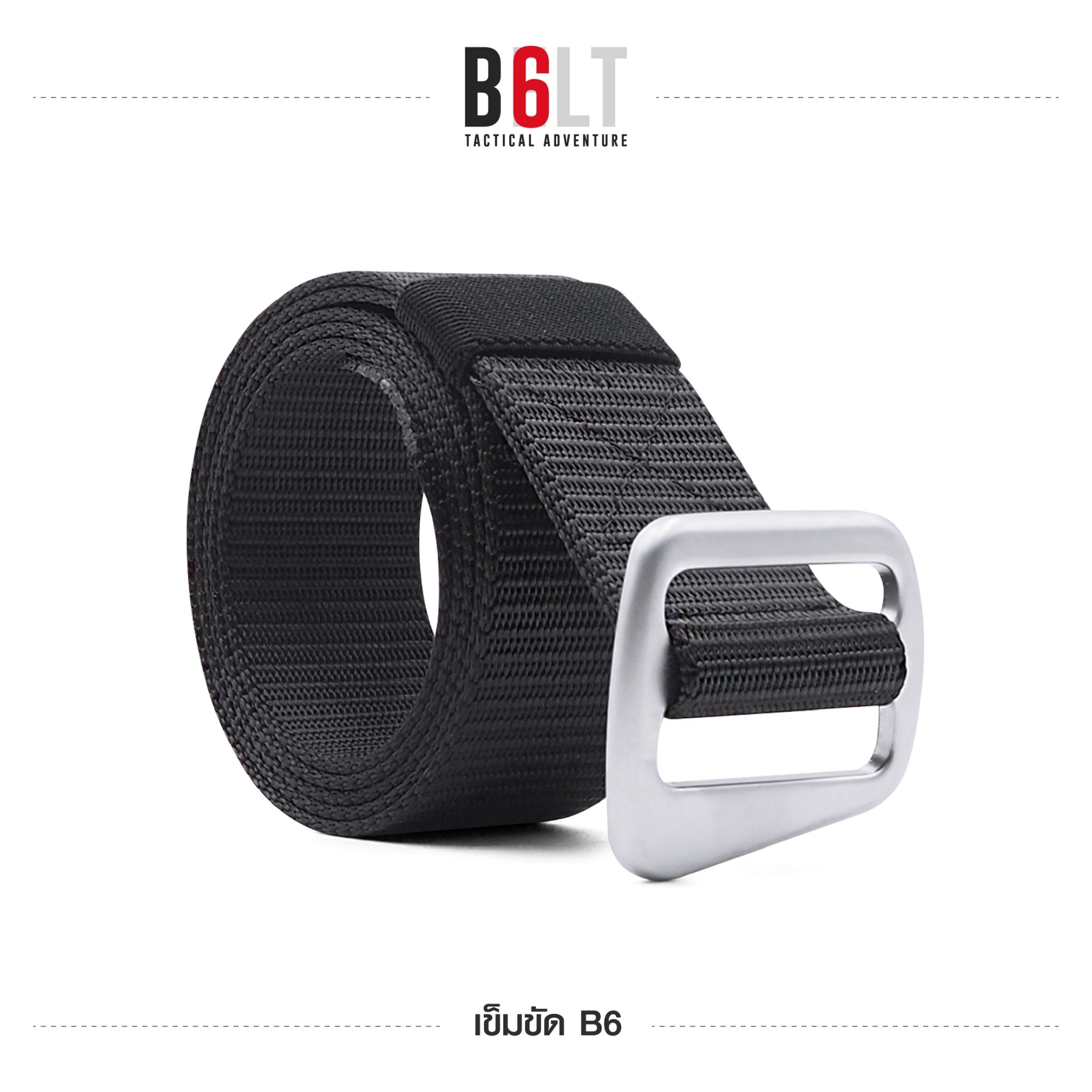 🇹🇭 487 ไทยแลนด์ แทคติคอล เข็มขัดไนล่อน B6