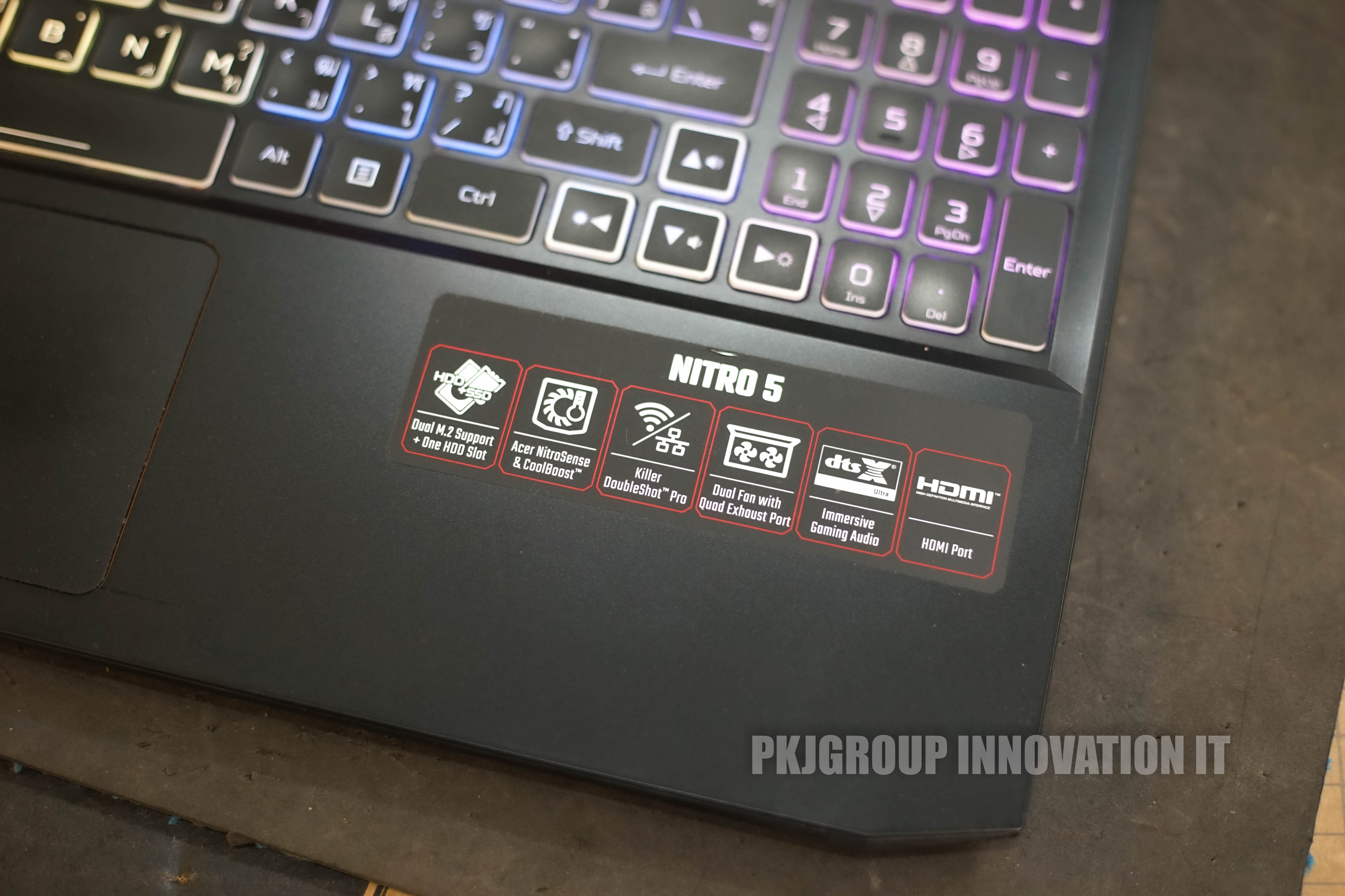 โน๊ตบุ๊คเล่นเกมมือสอง Acer Nitro 5 AN515-57-584C i5-11400H RAM 32 GB M.2 512GB RTX3050Ti