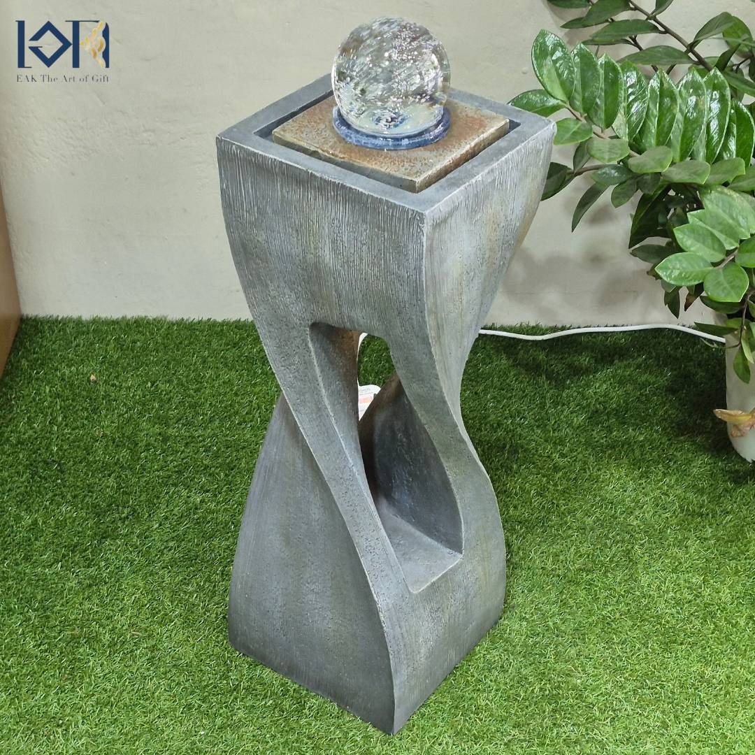 น้ำพุฮวงจุ้ย น้ำล้นแต่งบ้าน รุ่นรหัส3063 น้ำพุตั้งพื้นเสริมฮวงจุ้ย น้ำตกจำลองวางหน้าบ้าน น้ำผุดน้ำพุน้ำล้น