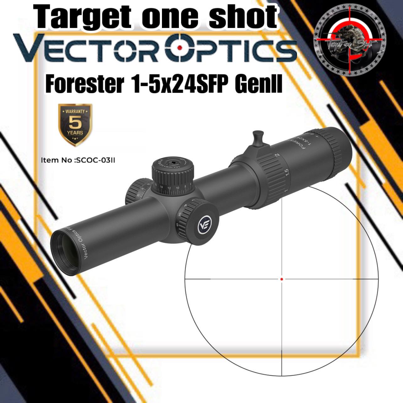 VECTOR OPTICS Forester 1-5x24SFP GenII Riflescope