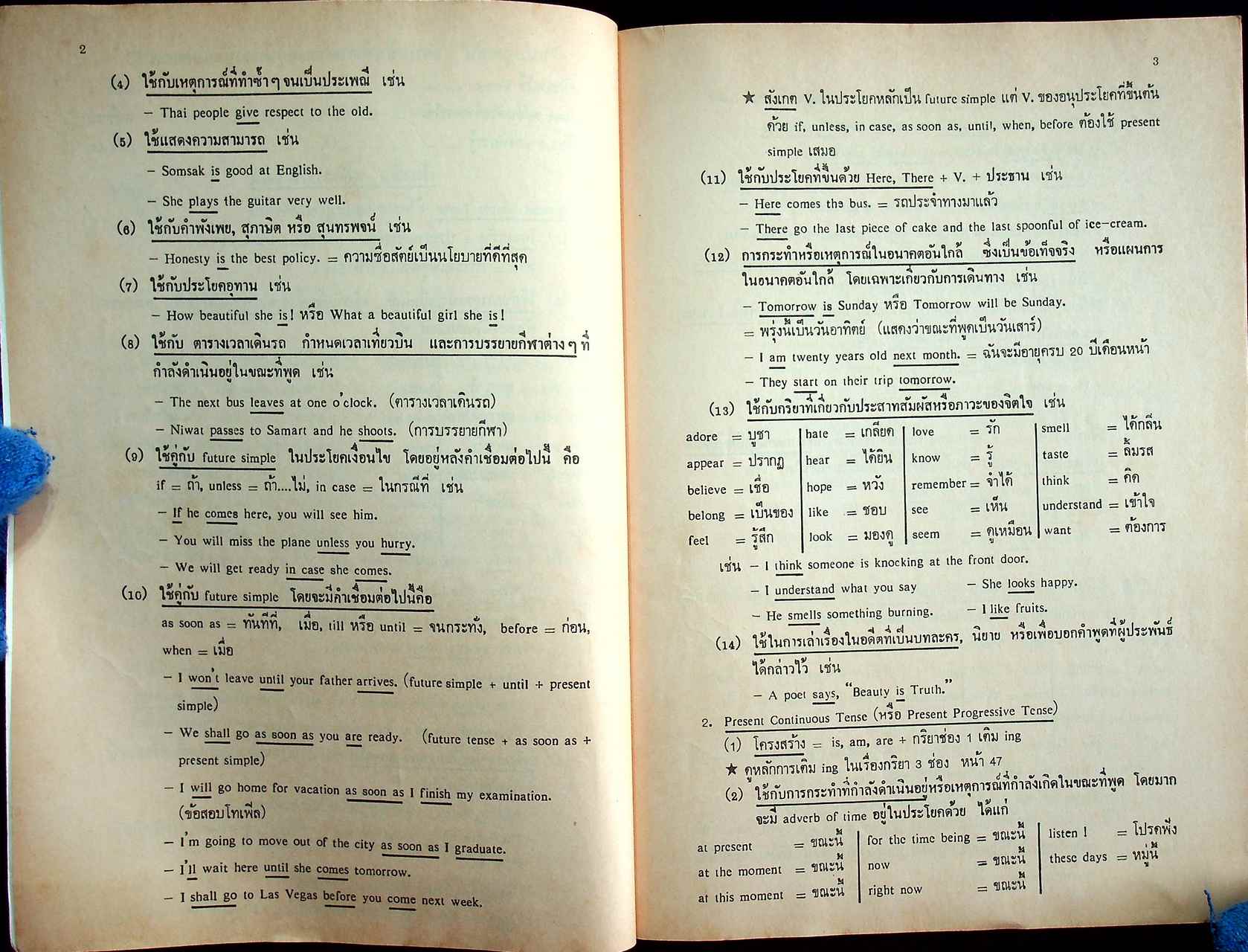 หลักการใช้ TENSE และ IDIOM พร้อมด้วยกริยา 3 ช่องที่ควรรู้ ฉบับฉุกเฉิน