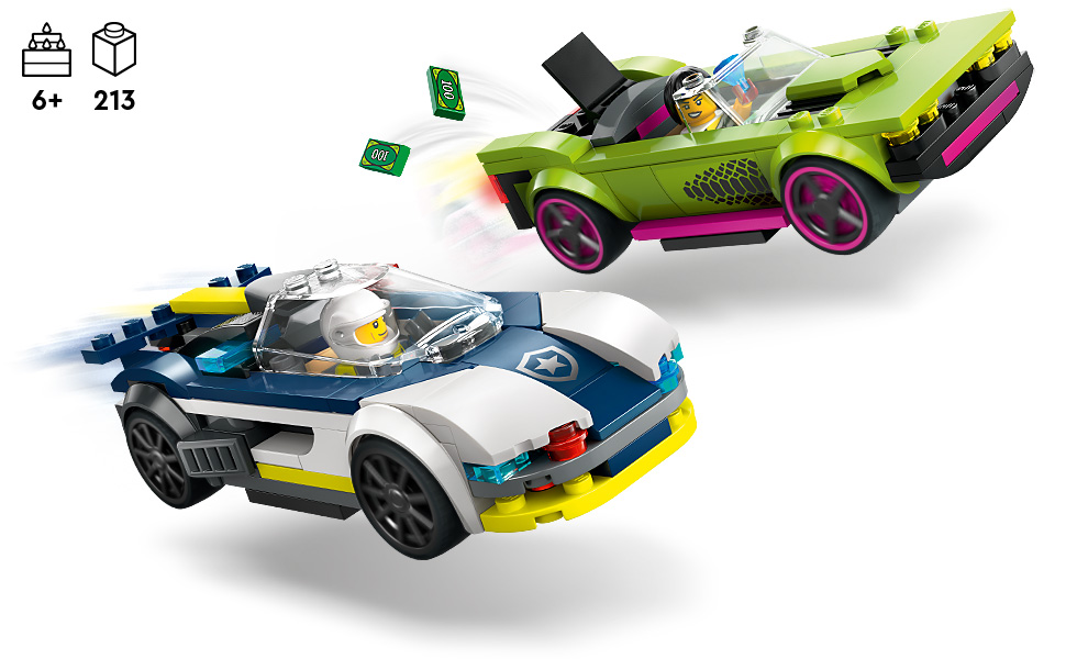 **MTS Toys**เลโก้ Lego 60415 City : Police Car and Muscle Car Chase