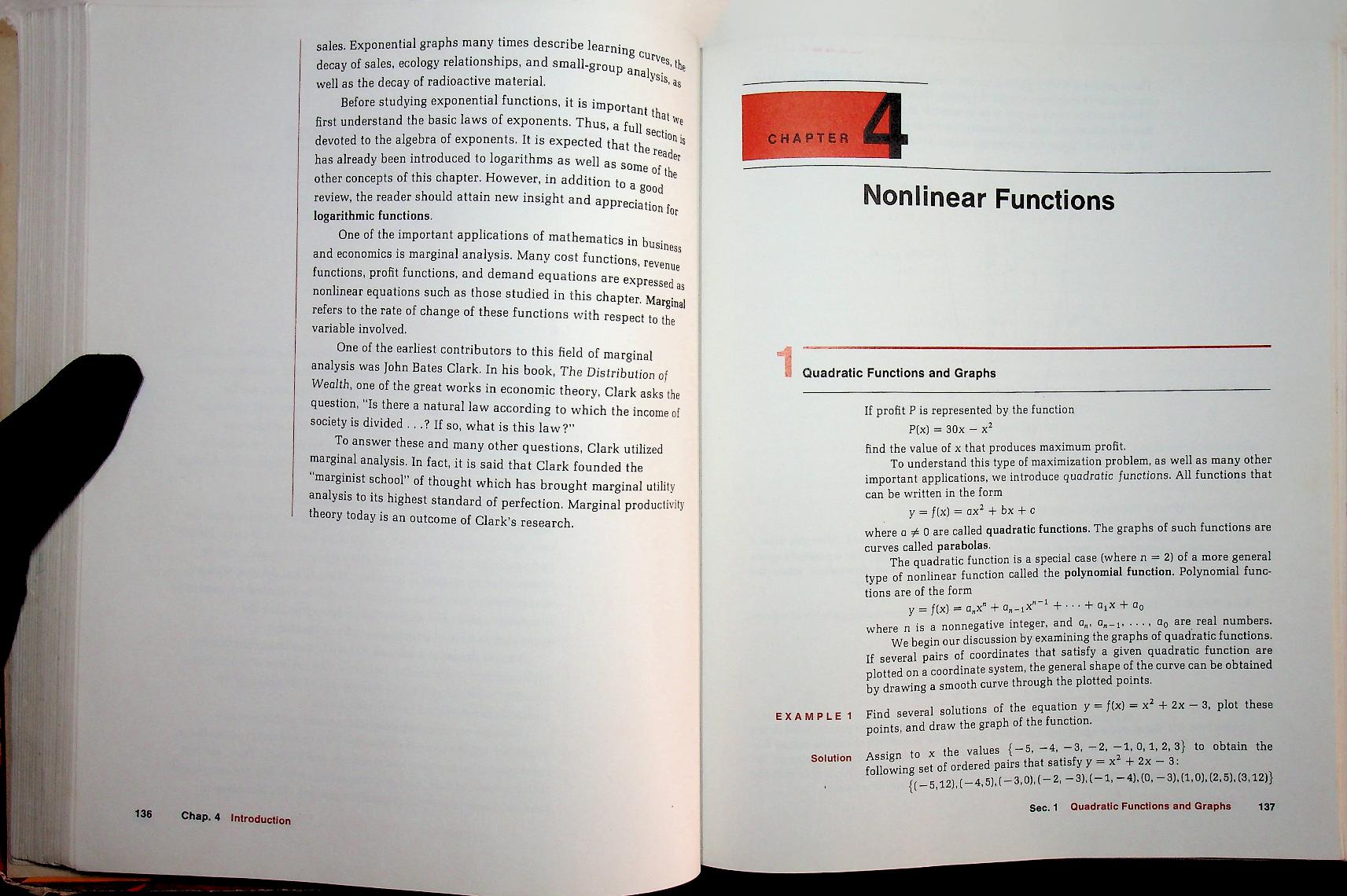 Finite Mathematics with Application to Business and the Social Sciences