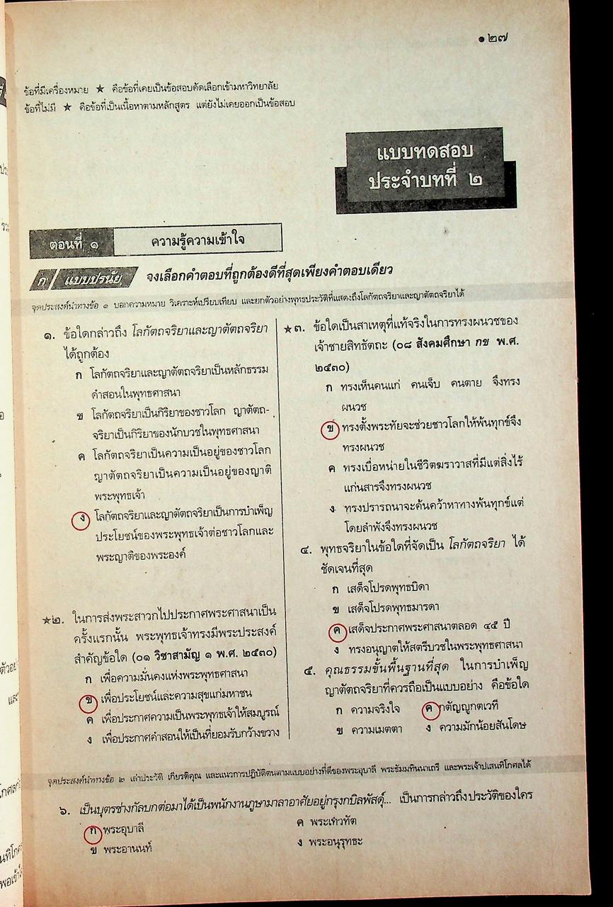 คู่มือครู-เฉลย หนังสือเรียนสมบูรณ์แบบ ส 0411 พระพุทธศาสนาสมบูรณ์แบบ ชั้นมัธยมศึกษาปีที่ 5 ภาคเรียนที่ 2
