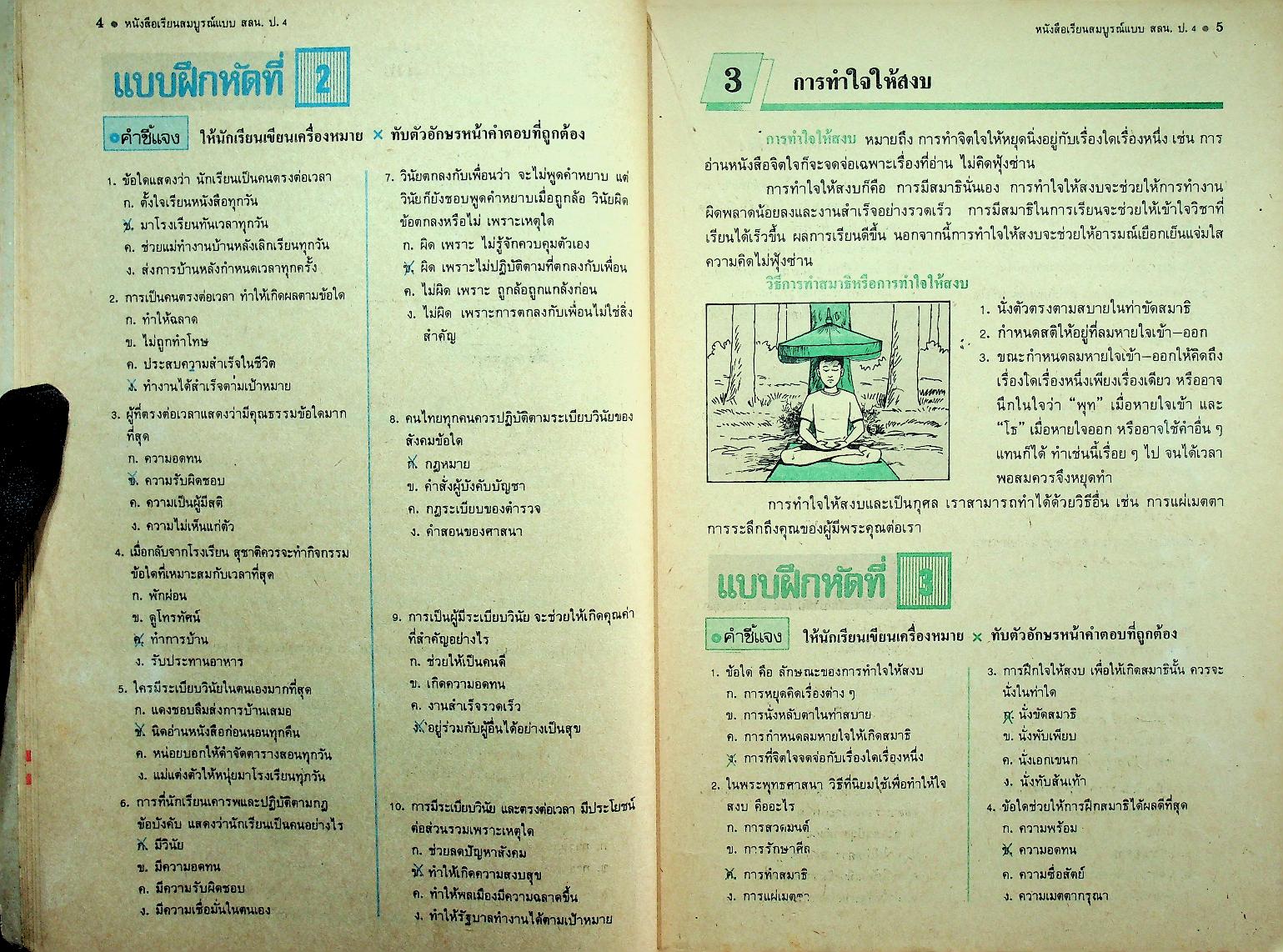 คู่มือครู-เฉลย หนังสือเรียนสมบูรณ์แบบ สลน. ชั้นประถมศึกษาปีที่ 4