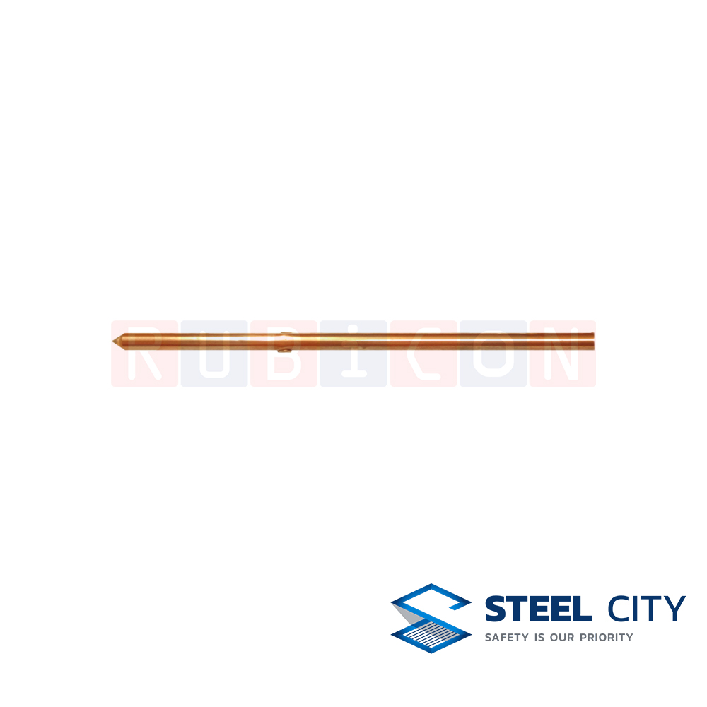 STEEL CITY GR53 กราวด์รอดหุ้มปลอก หุ้ม 5/8" ยาว 300 cm. (COPPER CLAD GROUND RODS)