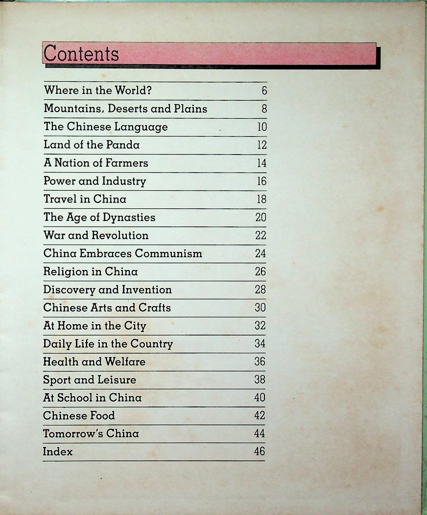 PEOPLE & PLACES China