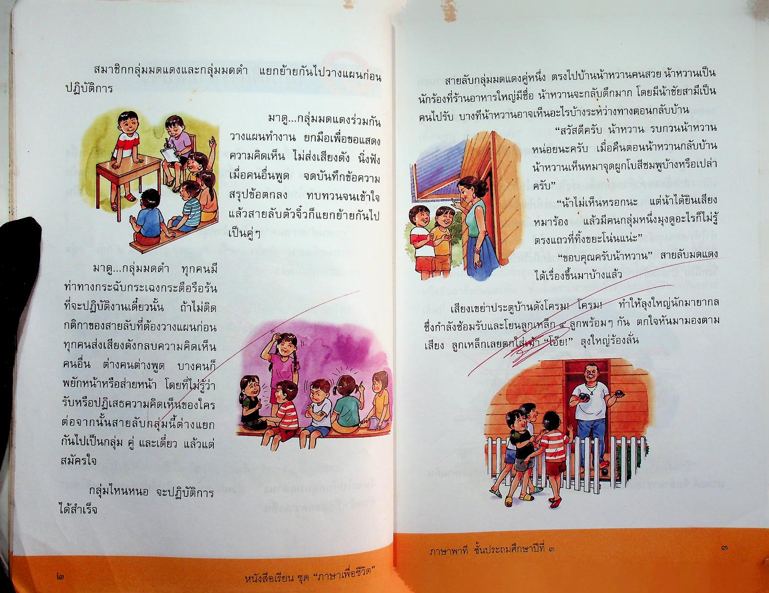 หนังสือเรียนสาระการเรียนรู้พื้นฐาน ชุด ภาษาเพื่อชีวิต ภาษาพาที ชั้นประถมศึกษาปีที่ ๓