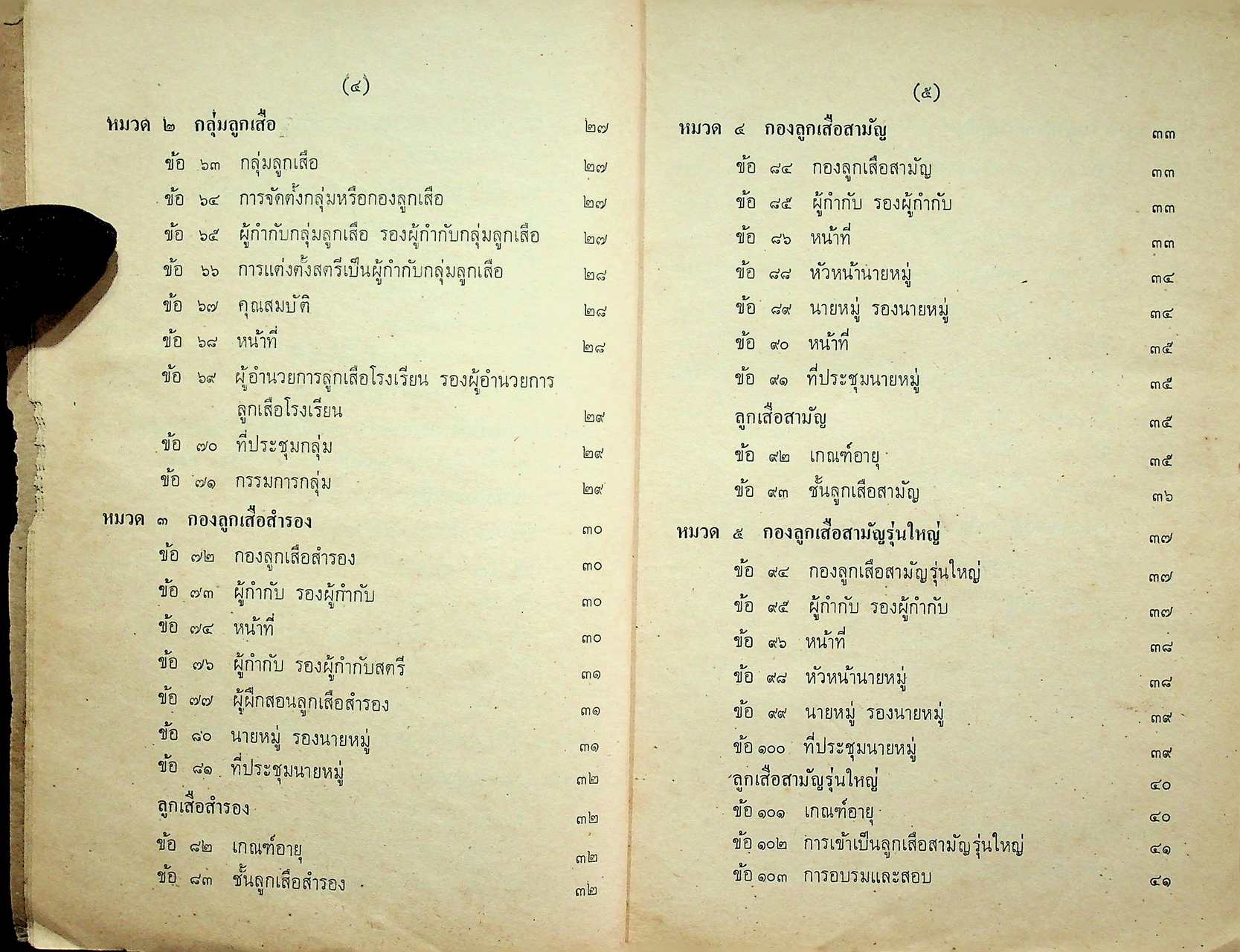 ข้อบังคับคณะลูกเสือแห่งชาติ ว่าด้วยการปกครอง หลักสูตรและวิชาพิเศษลูกเสือ พ.ศ. ๒๕๐๙