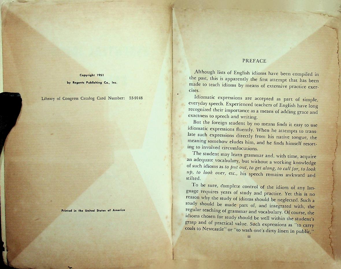 ESSENTIAL IDIOMS in ENGLISH for the Foreign Born