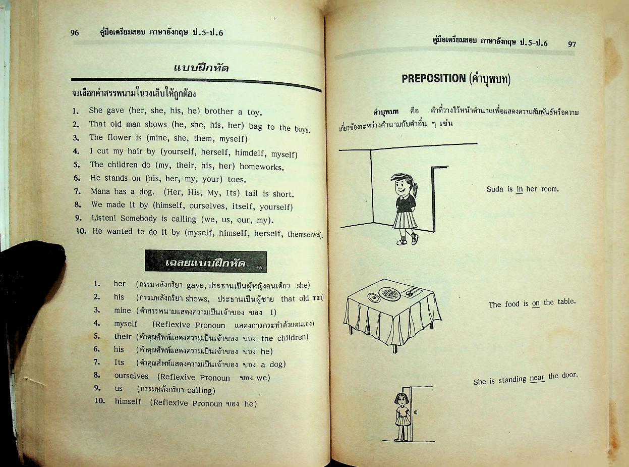 คู่มือเตรียมสอบ ภาษาอังกฤษ ป.5-ป.6
