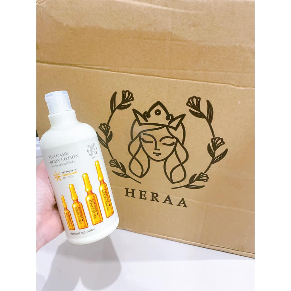 โลชั่นกันแดดฮีร่า ซันแคร์ ไฮยา บอดี้ ครีม ผิวขาวใส HERAA Sun Care Hyaluronic Suncream Body Lotion SPF30PA+++ (500ml)