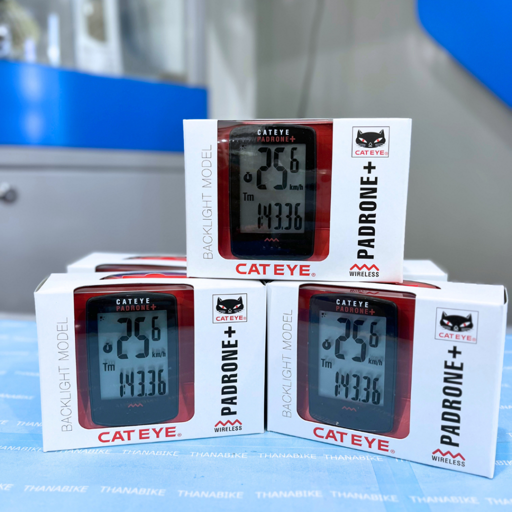 ไมล์ไร้สาย CATEYE รุ่น PADRONE+ สีดำ ( CC-PA110W) วัดความเร็วจักรยาน