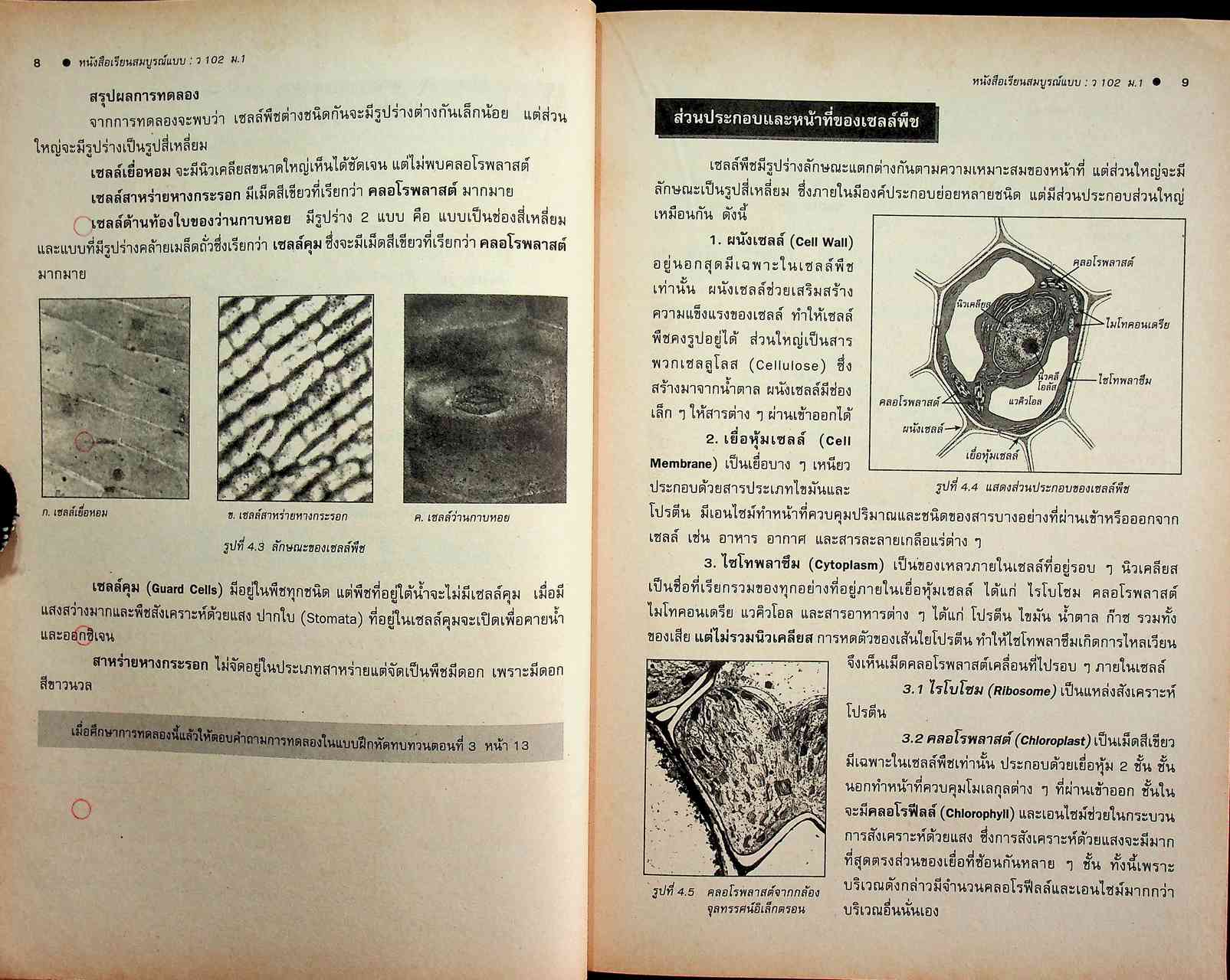 คู่มือครู-เฉลย หนังสือเรียนสมบูรณ์แบบ ว 102 วิทยาศาสตร์ ชั้นมัธยมศึกษาปีที่ 1 ภาคเรียนที่ 2