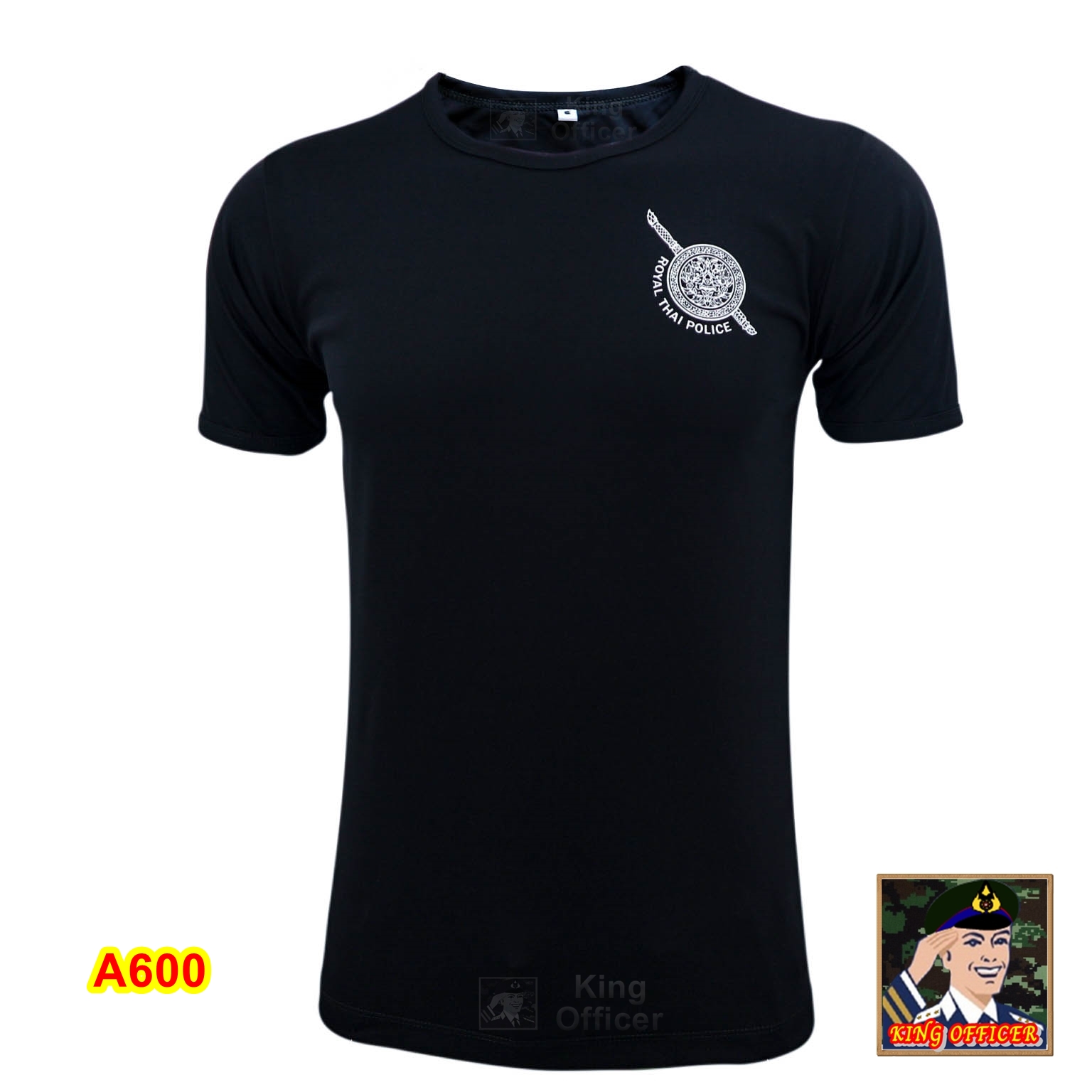 เสื้อยืดตำรวจ ROYAL THAI POLICE สีดำ คอกลม (มีชำระปลายทาง)
