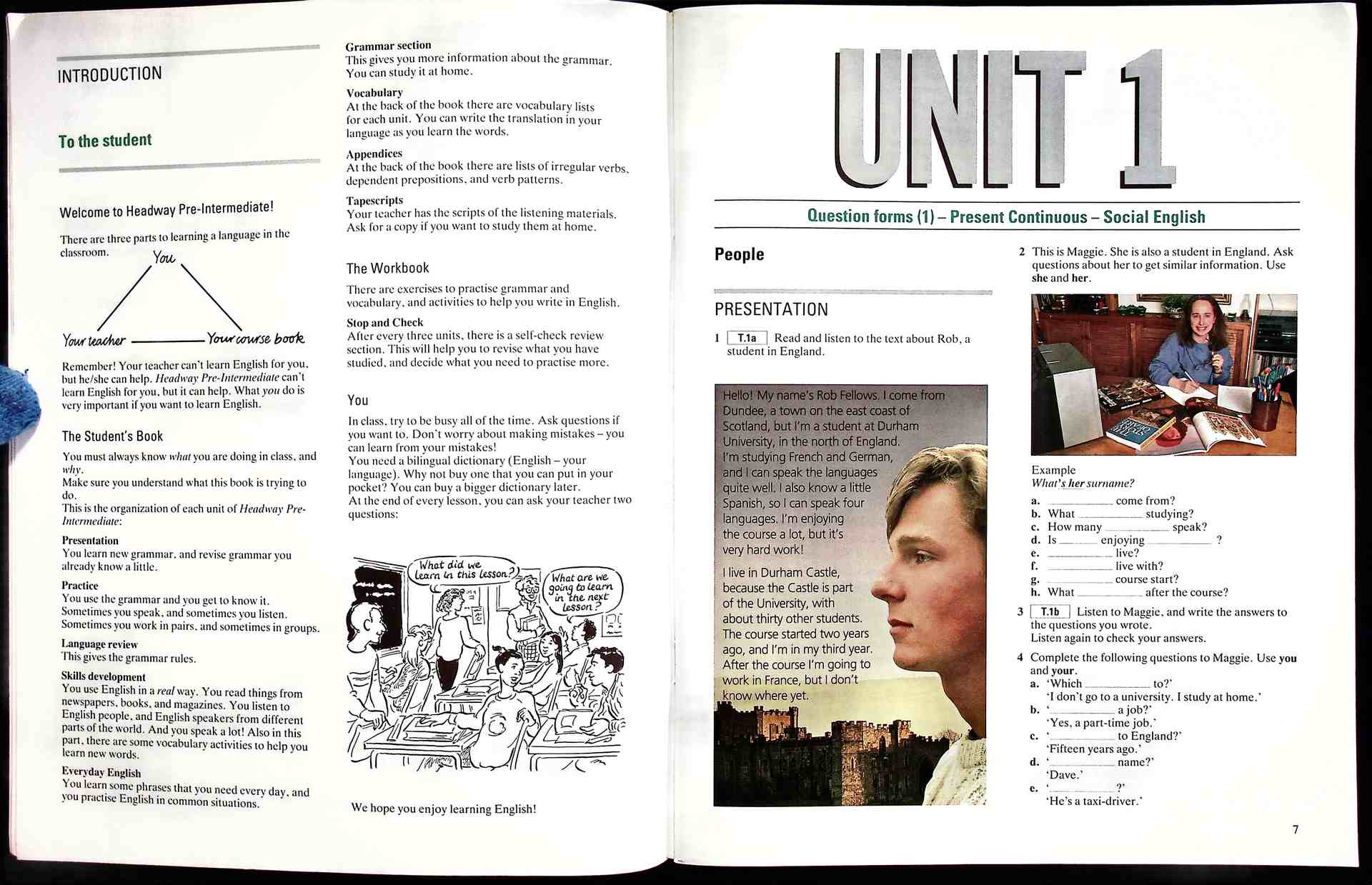 HEADWAY PRE-INTERMEDIATE STUDENT'S BOOK PART A